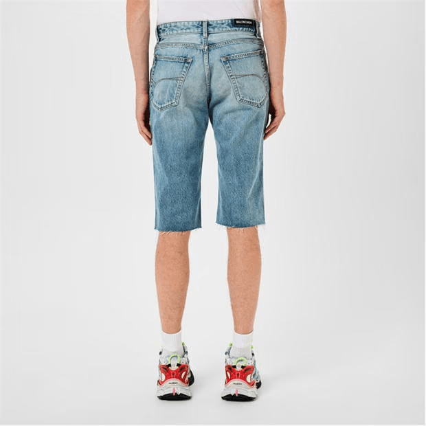 Balenciaga Slim Fit Denim Shorts Size US 36 / EU 52 - 3 Thumbnail