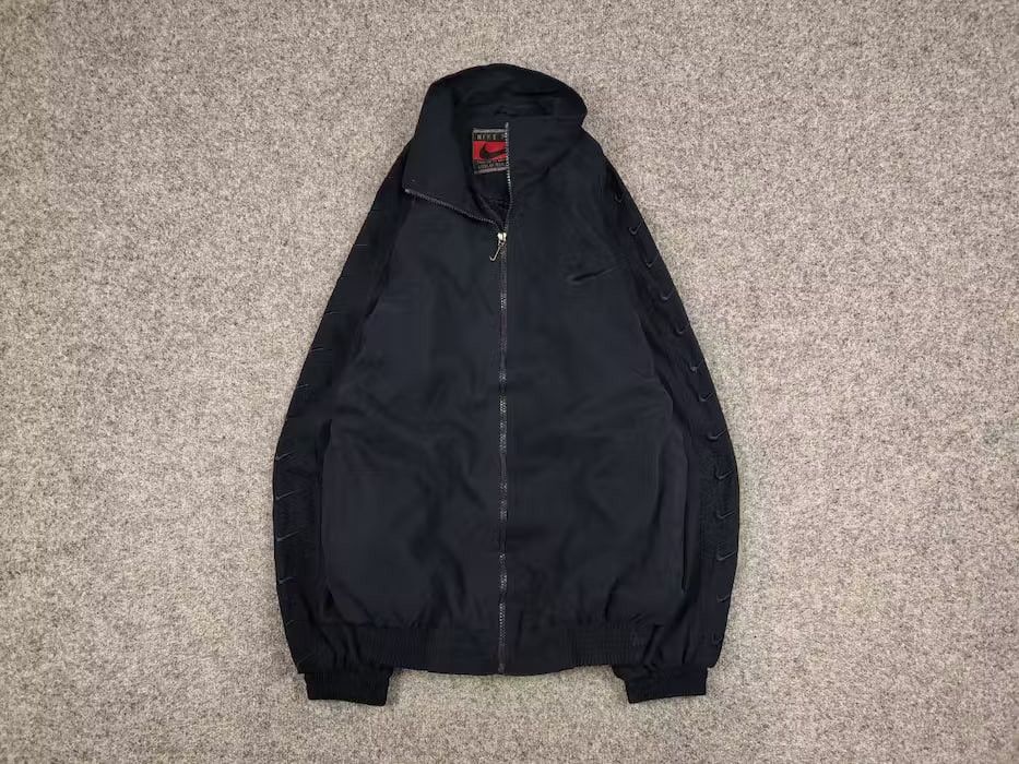 Nike Vintage 90's Nike Premier Dark Blue Logo Light Trek Jacket Size US L / EU 52-54 / 3 - 1 Thumbnail