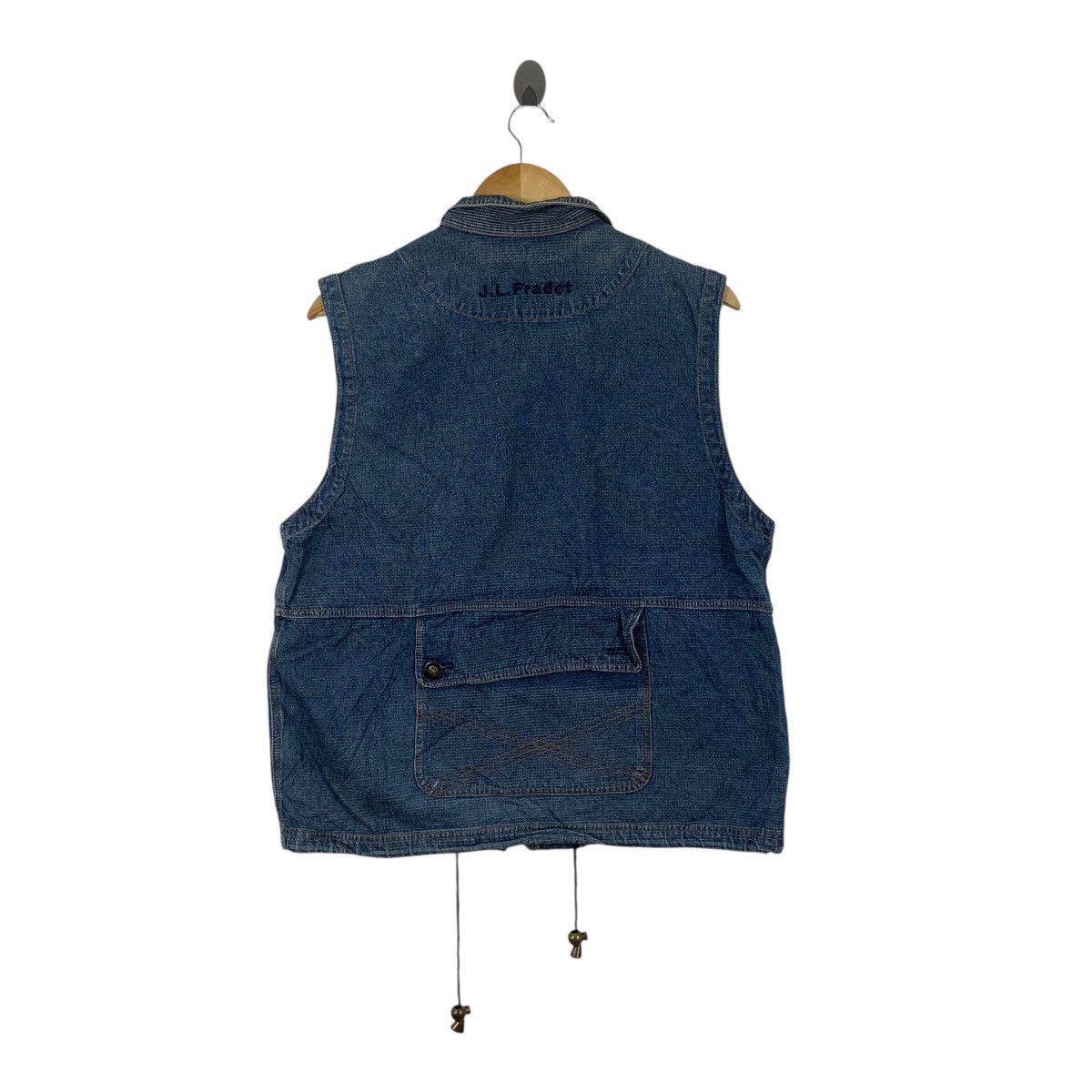 Jean-Louis Scherrer Vintage JEAN LOUIS FRADET Paris Cartoon Denim Jeans Vest Size L / US 10 / IT 46 - 7 Thumbnail