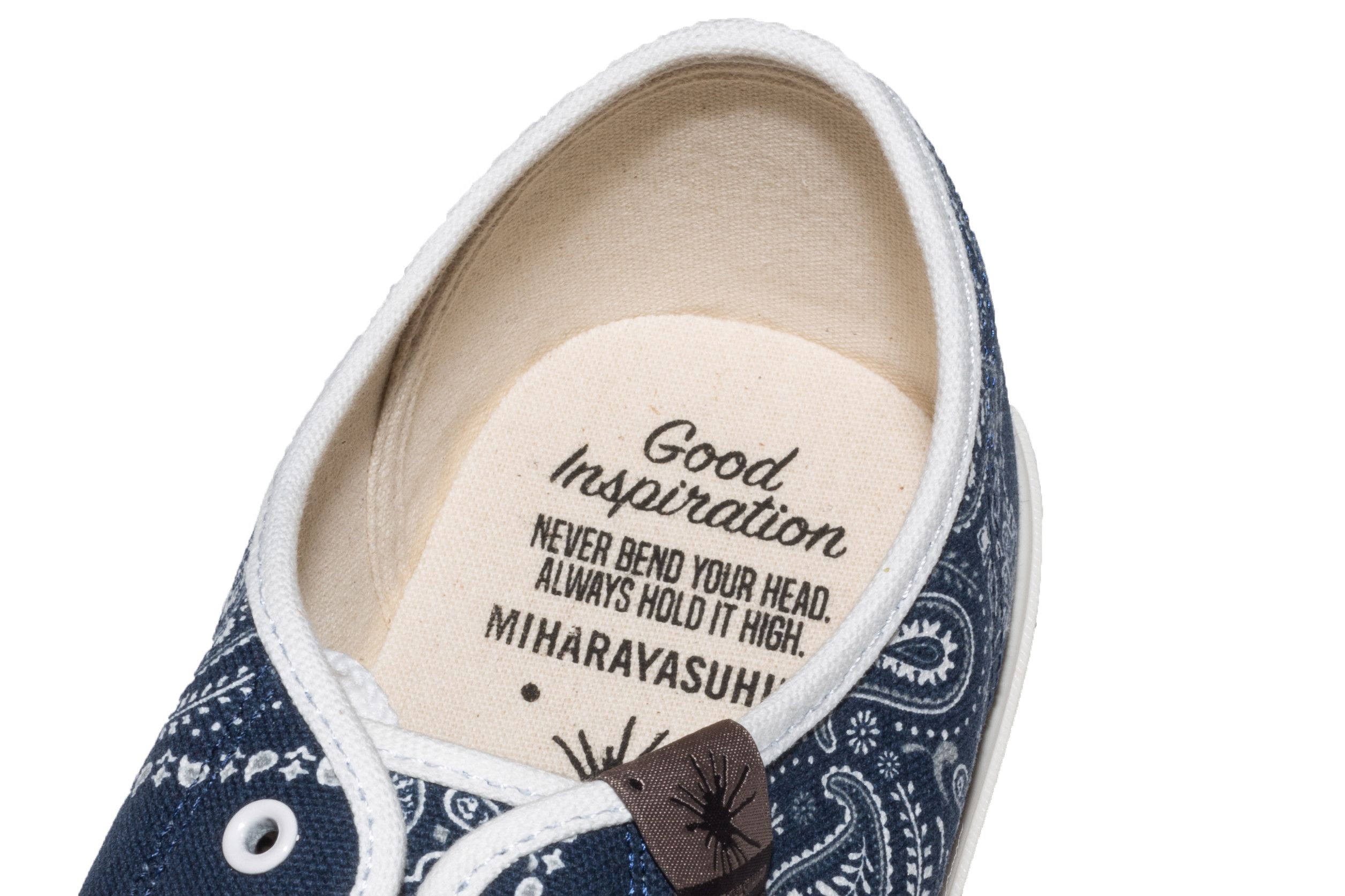 Maison MIHARA YASUHIRO Navy Paisley Lace Up Court Shoes Size US 10 / EU 43 - 9 Thumbnail