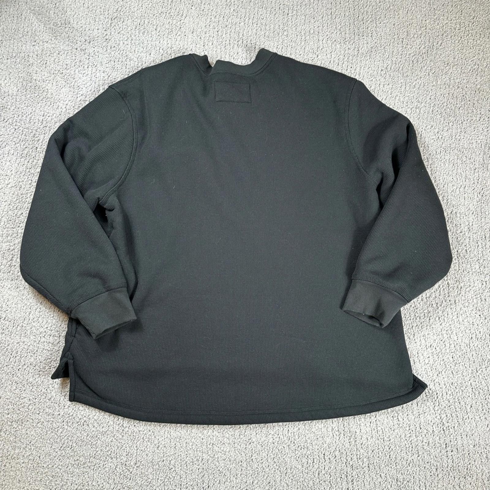 Other RW Rugged Wear Mens Thermal Henley Pullover Sherpa Black XXL Size US XXL / EU 58 / 5 - 4 Thumbnail