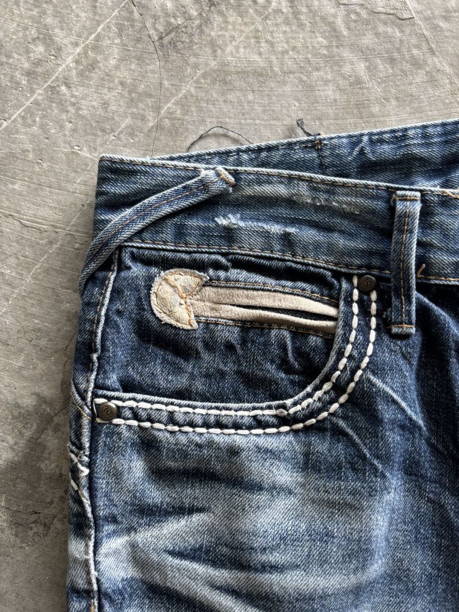 If Six Was Nine y2k lolita washed fade japanese punk dope backpocket Size US 33 - 10 Thumbnail