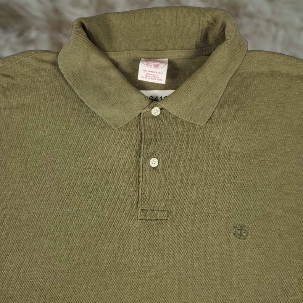Brooks Brothers VINTAGE Brooks Brothers Polo Shirt Mens Size L Green Short Sleeve Casual Shirt Size US L / EU 52-54 / 3 - 1 Thumbnail