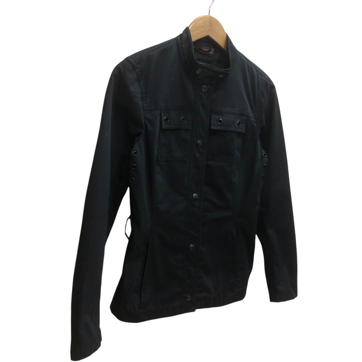 Prada × Vintage Prada Raincoat Rider Snap Button Jacket Size XXS / US 00 / IT 34 - 2 Thumbnail
