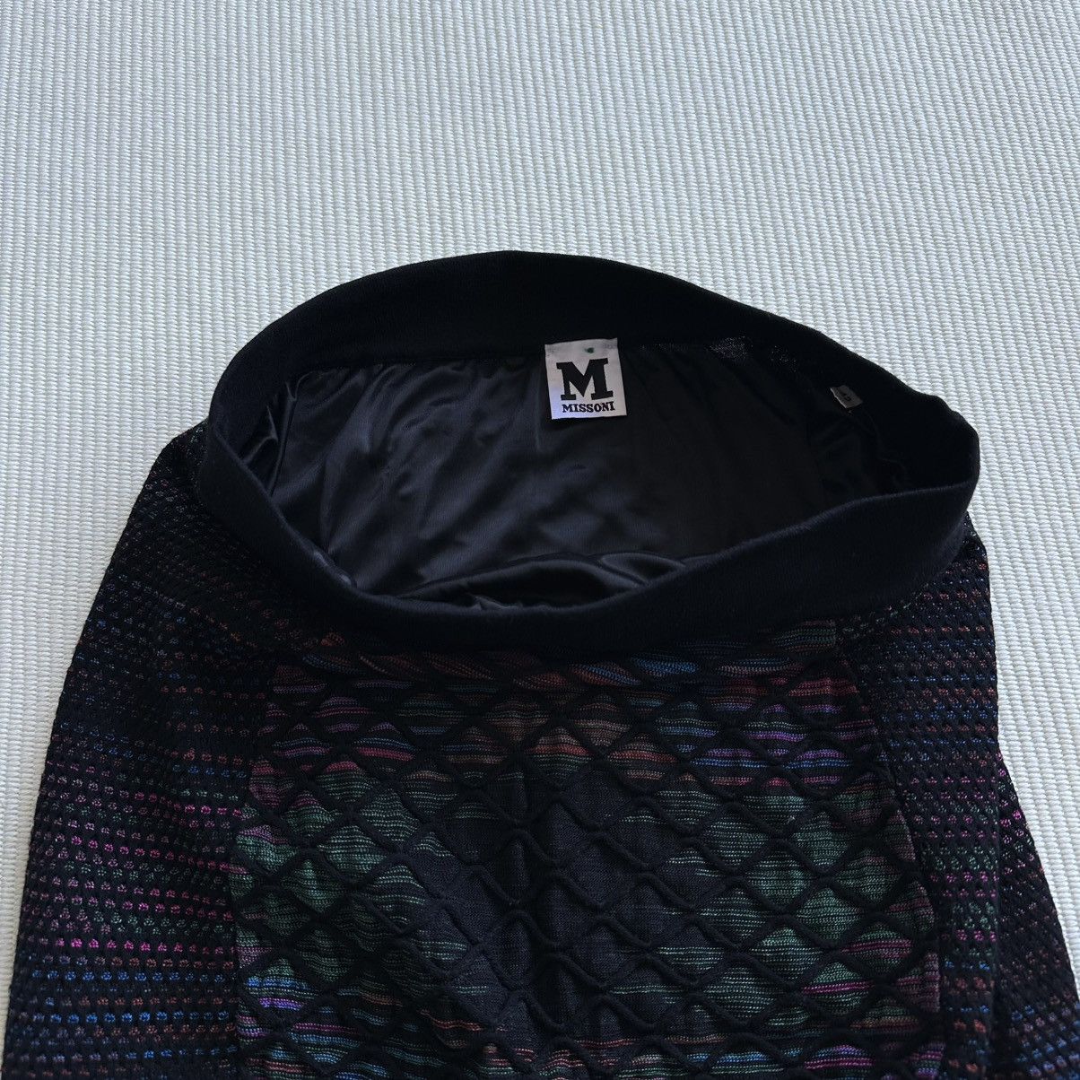 Missoni M Missoni Black / Multicolor Knit Skirt Size 28" / US 6 / IT 42 - 2 Thumbnail