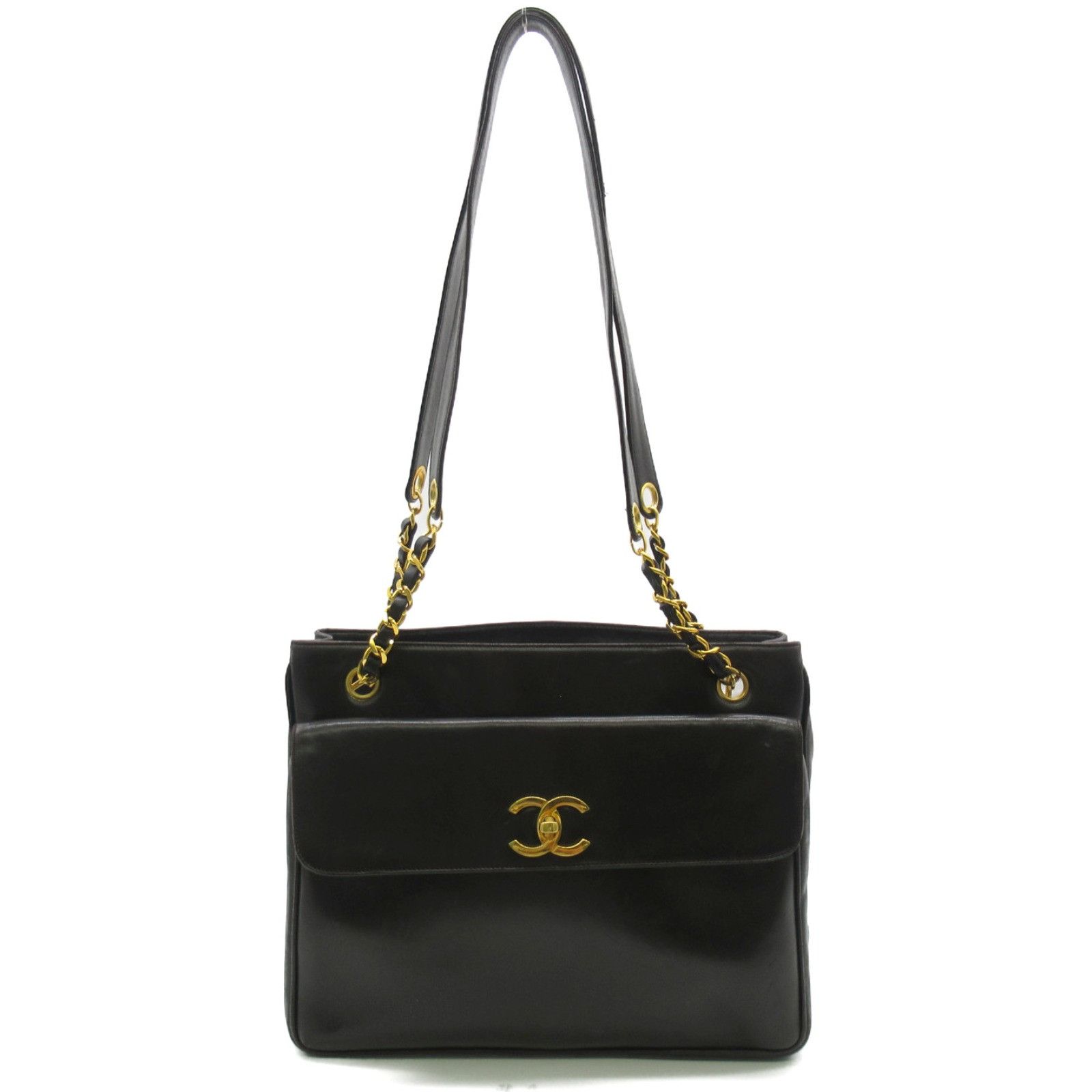Chanel Shoulder Bag Lambskin Black