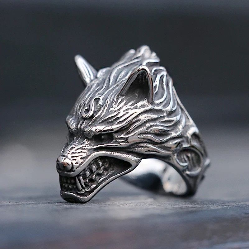 Jewelry Viking Wolf Ring Size ONE SIZE - 3 Thumbnail