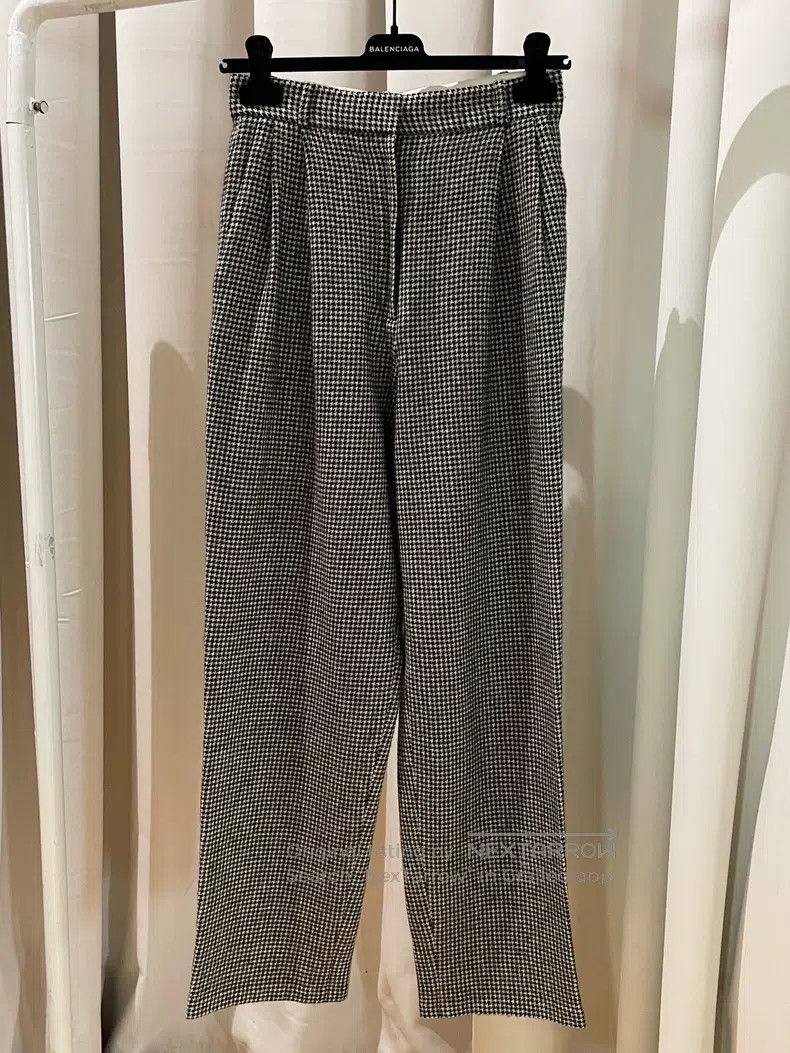 The Row size 0 Houndstooth cashmere trousers