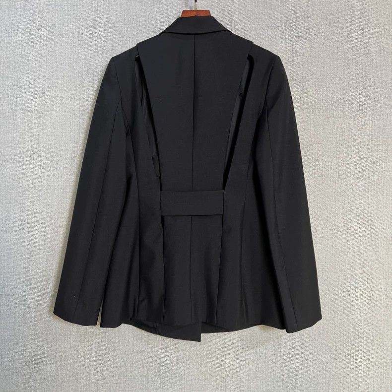 Givenchy Givenchy Size36 Black Buckle Suit Jacket Size US M / EU 48-50 / 2 - 2 Thumbnail