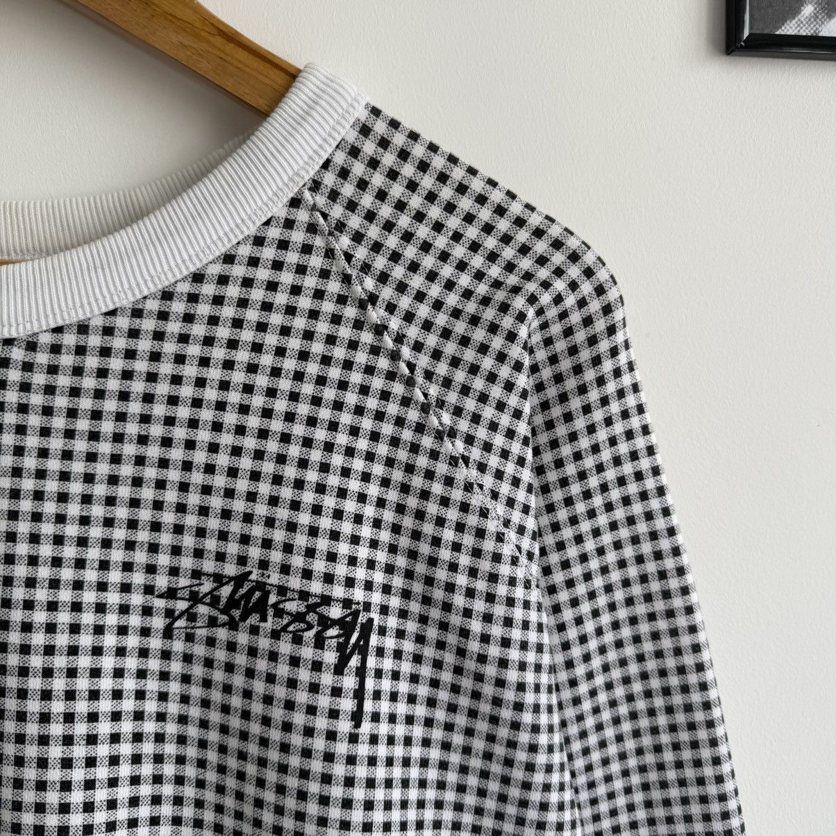 Stussy Vintage Y2K Stussy Gradient Plaid Sweatshirt Size US XL / EU 56 / 4 - 4 Thumbnail