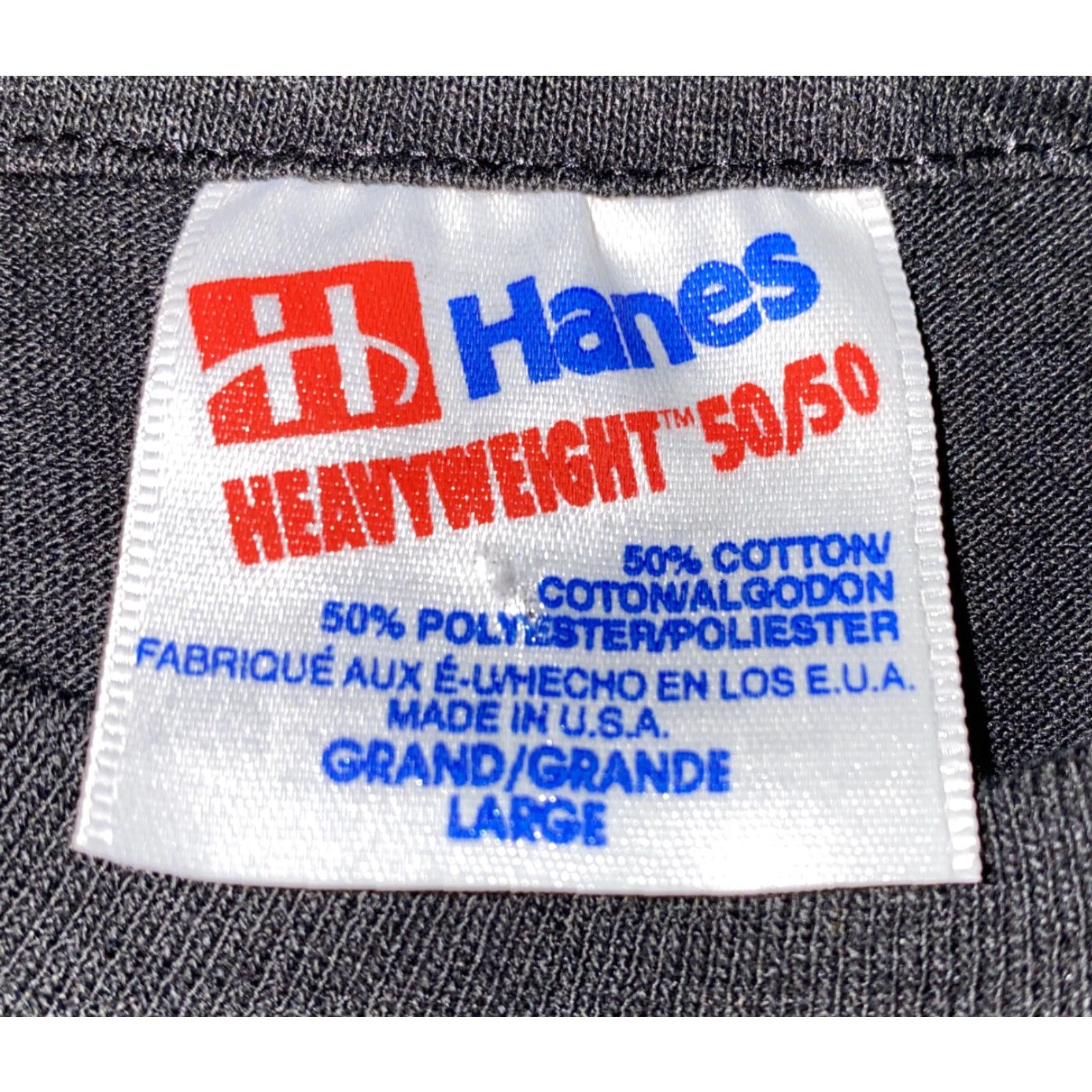 Hanes Hanes T-Shirt Black Mens L Regular Cotton/Polyester Hell On Wheels Short Sleeve USA Size Large Size US L / EU 52-54 / 3 - 4 Thumbnail
