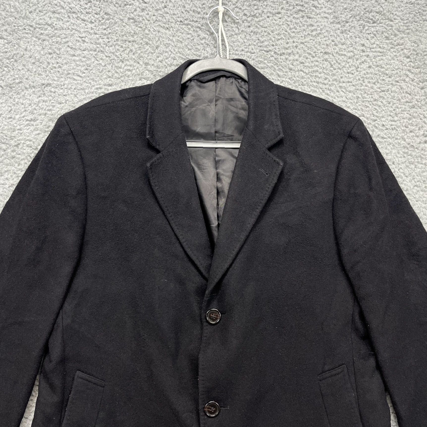 Ralph Lauren Lauren Ralph Lauren Coat Mens 44L Black Wool Cashmere Blend Overcoat Lined Size US S / EU 44-46 / 1 - 2 Thumbnail