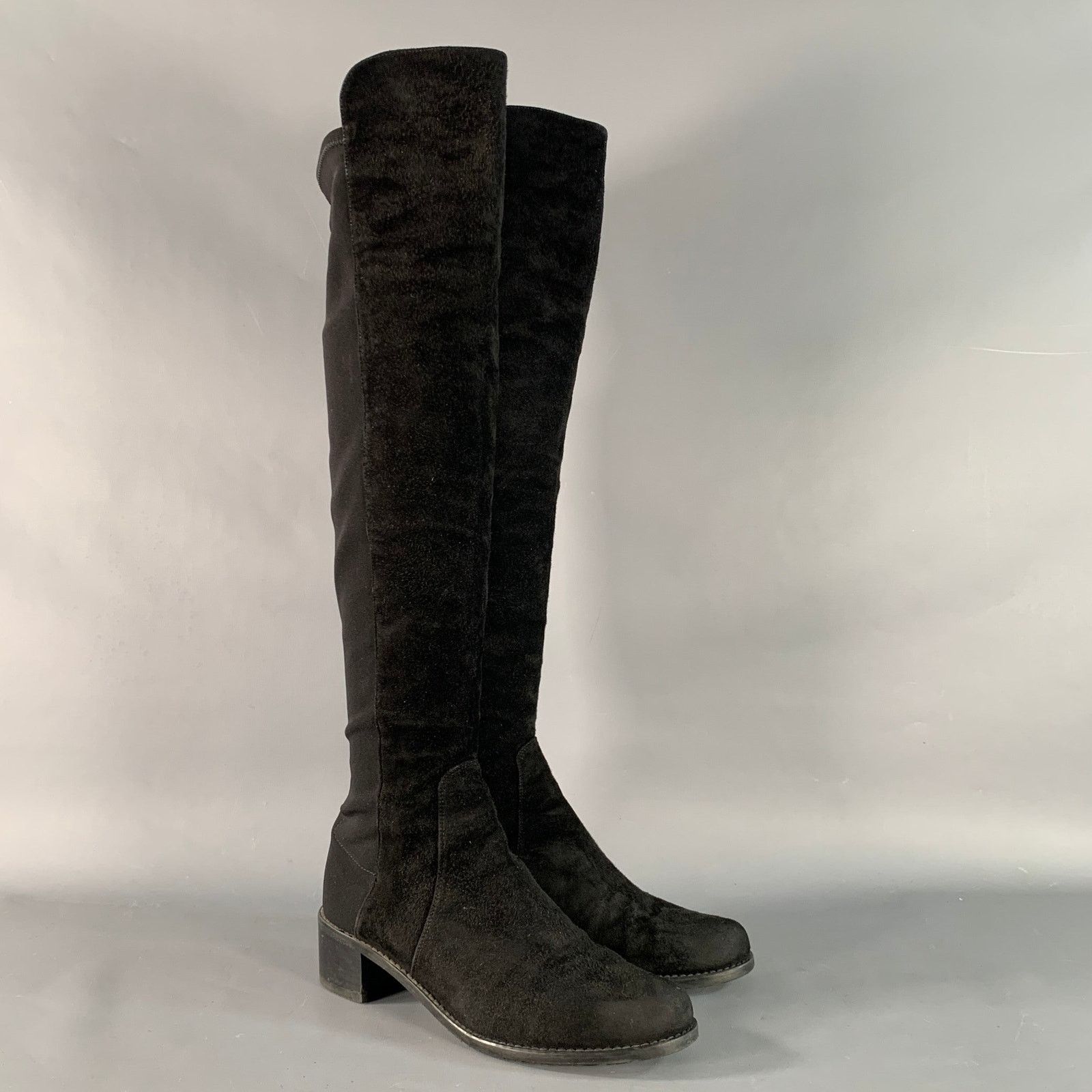 Stuart Weitzman STUART WEITZMAN Size 6 Black Nylon Boots Size US 6 / IT 36 - 1 Thumbnail