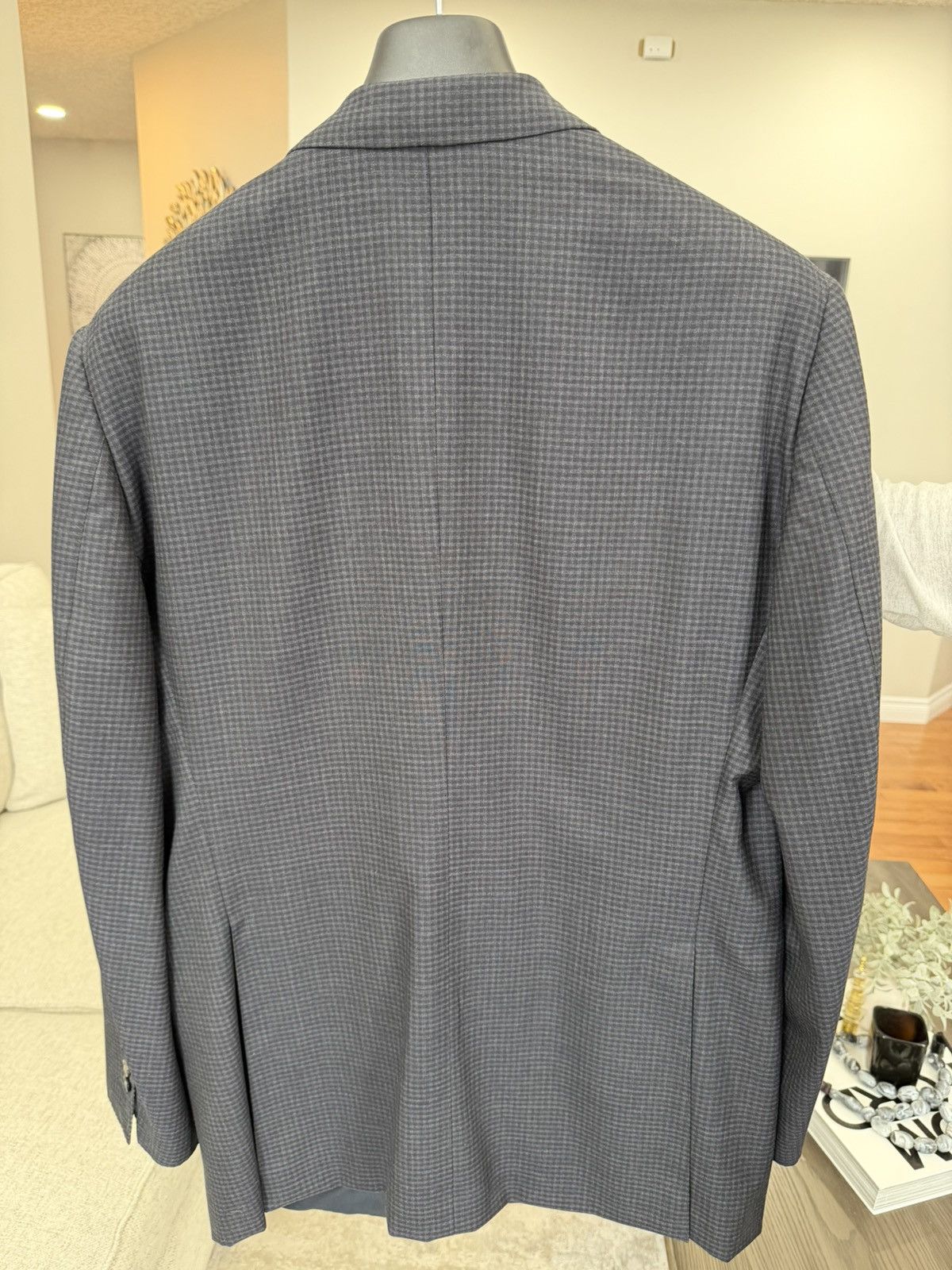 Tom Ford TOM FORD -navy/ grey Gingham Size 46R - 7 Thumbnail