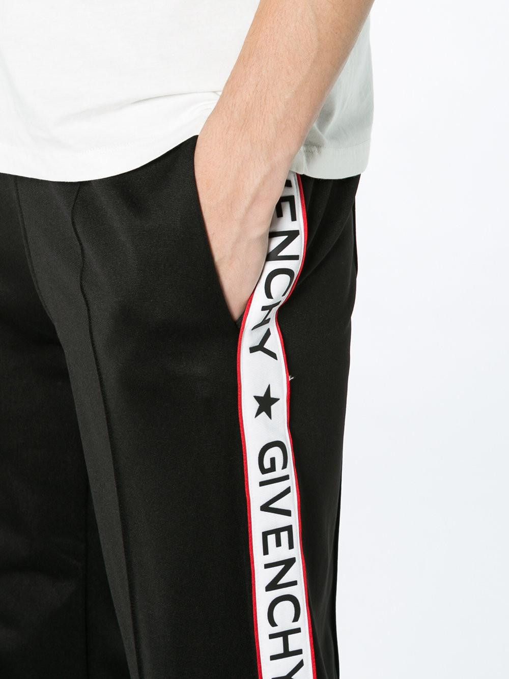 Givenchy Black Logo Track Pants Size 28" / US 6 / IT 42 - 3 Thumbnail
