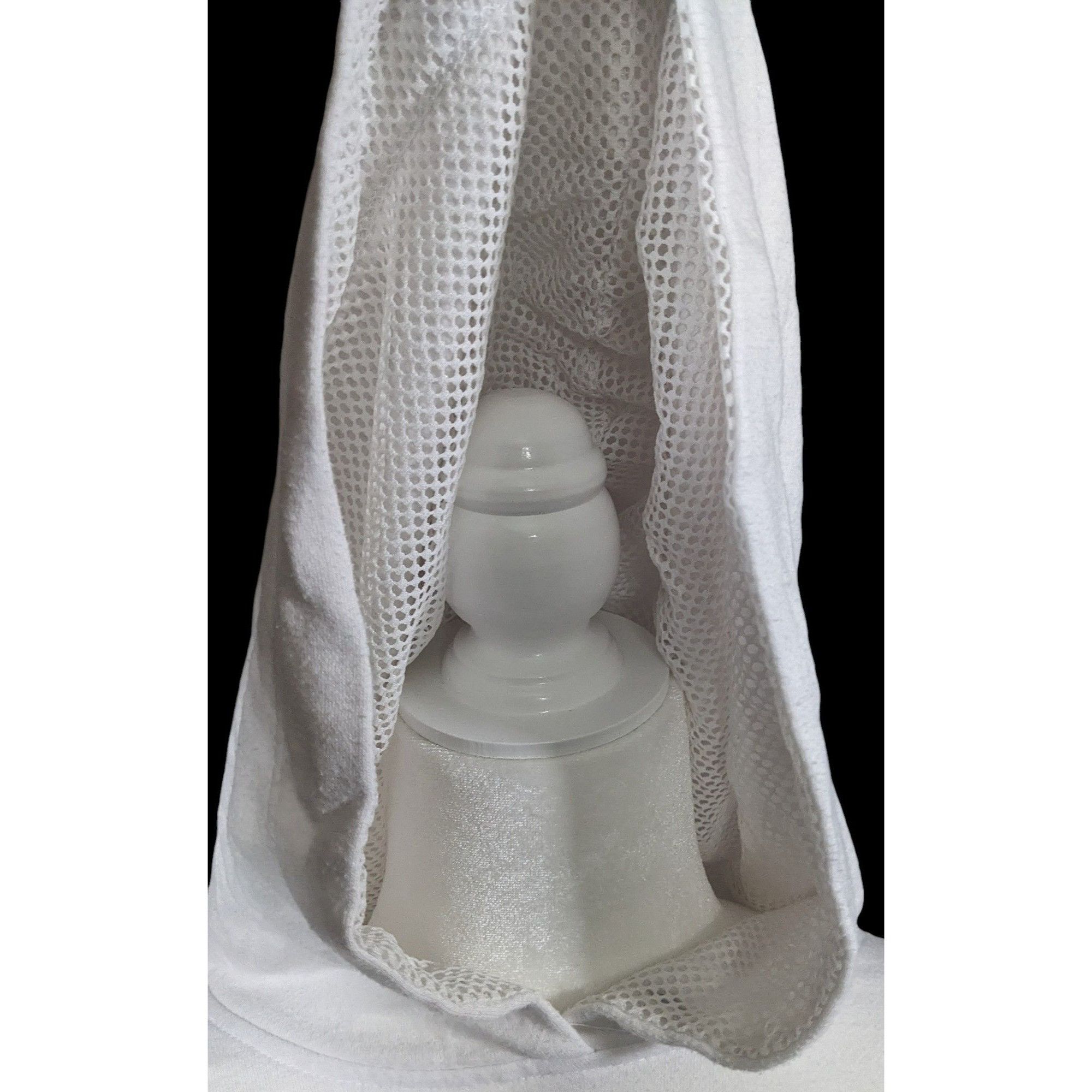 Garage 90s Y2K White Cropped Mesh Hoodie by Garage Size M / US 6-8 / IT 42-44 - 3 Thumbnail