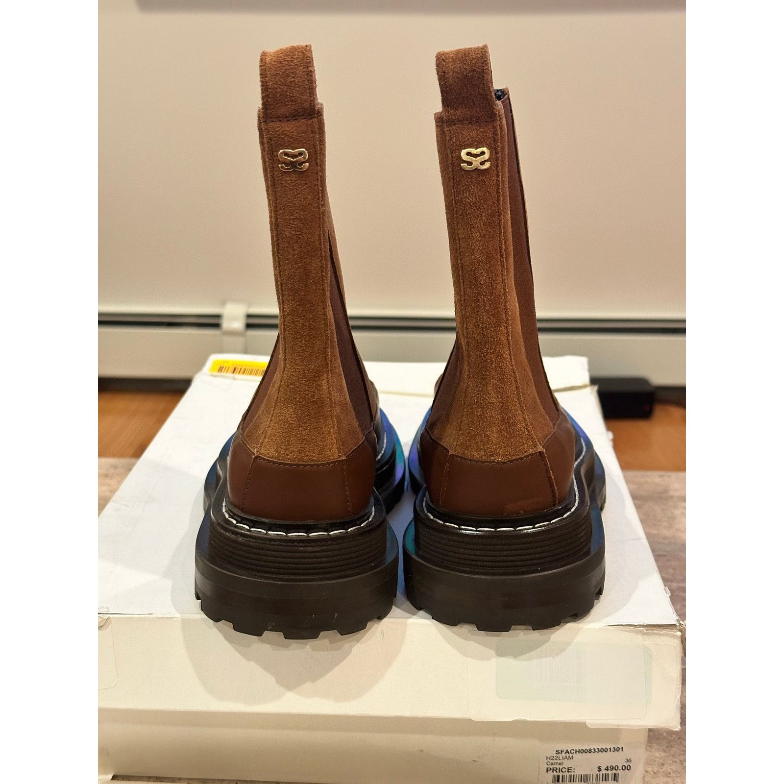 Sandro NEW Sandro Women's H22Liam Stretch Chelsea Boots 36/ 5.5 Size US 5.5 / IT 35.5 - 5 Thumbnail