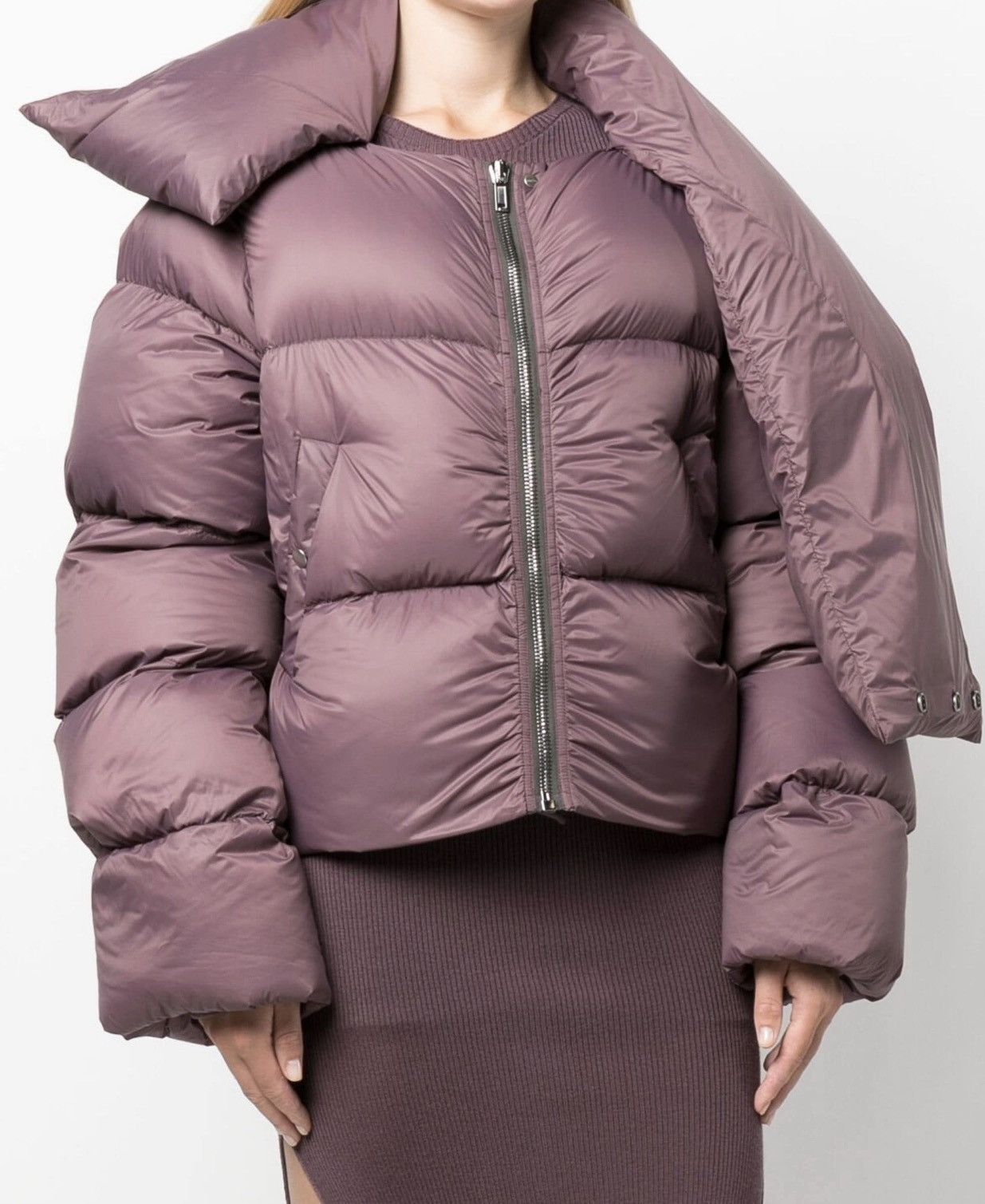 Rick Owens 🔥$2.5K VALUE🔥Rick Owens Funnel Neck Padded Jacket Size US S / EU 44-46 / 1 - 2 Thumbnail