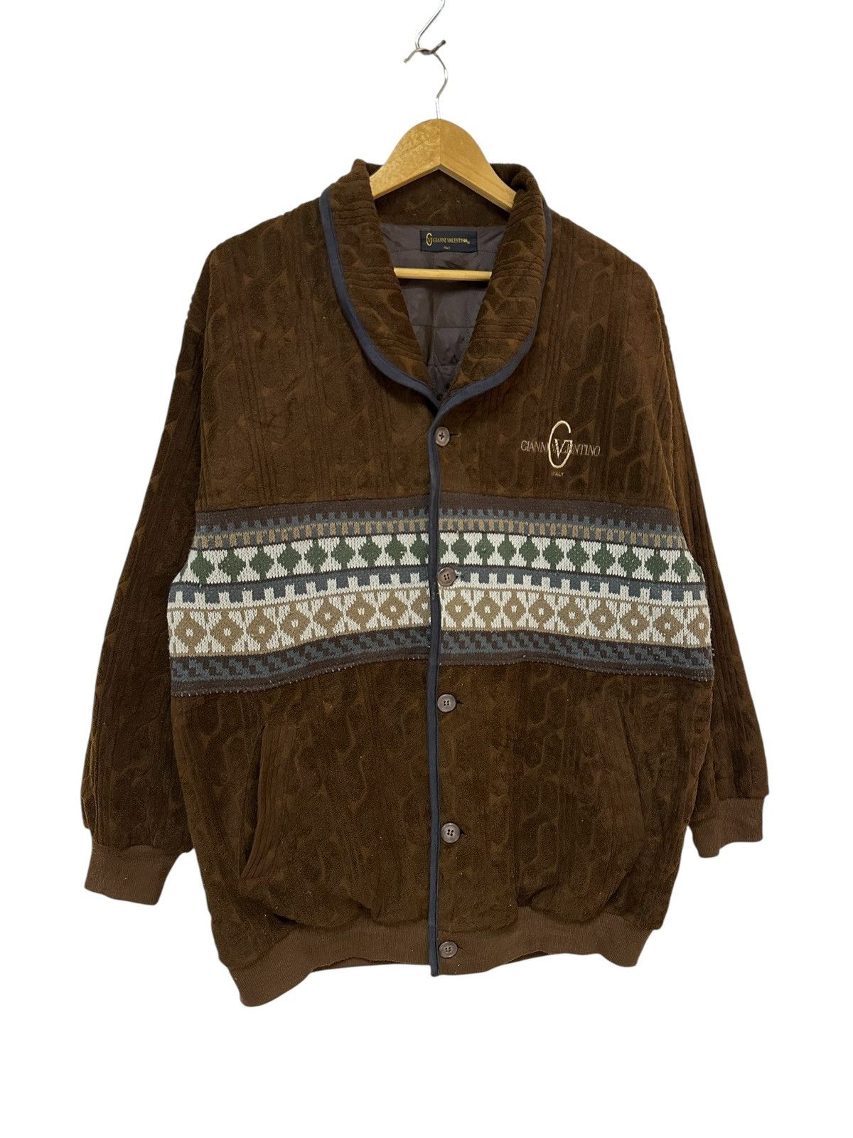 Gianni Valentino Gianni Valentino Knit Cardigan Navajo Size US M / EU 48-50 / 2 - 3 Thumbnail