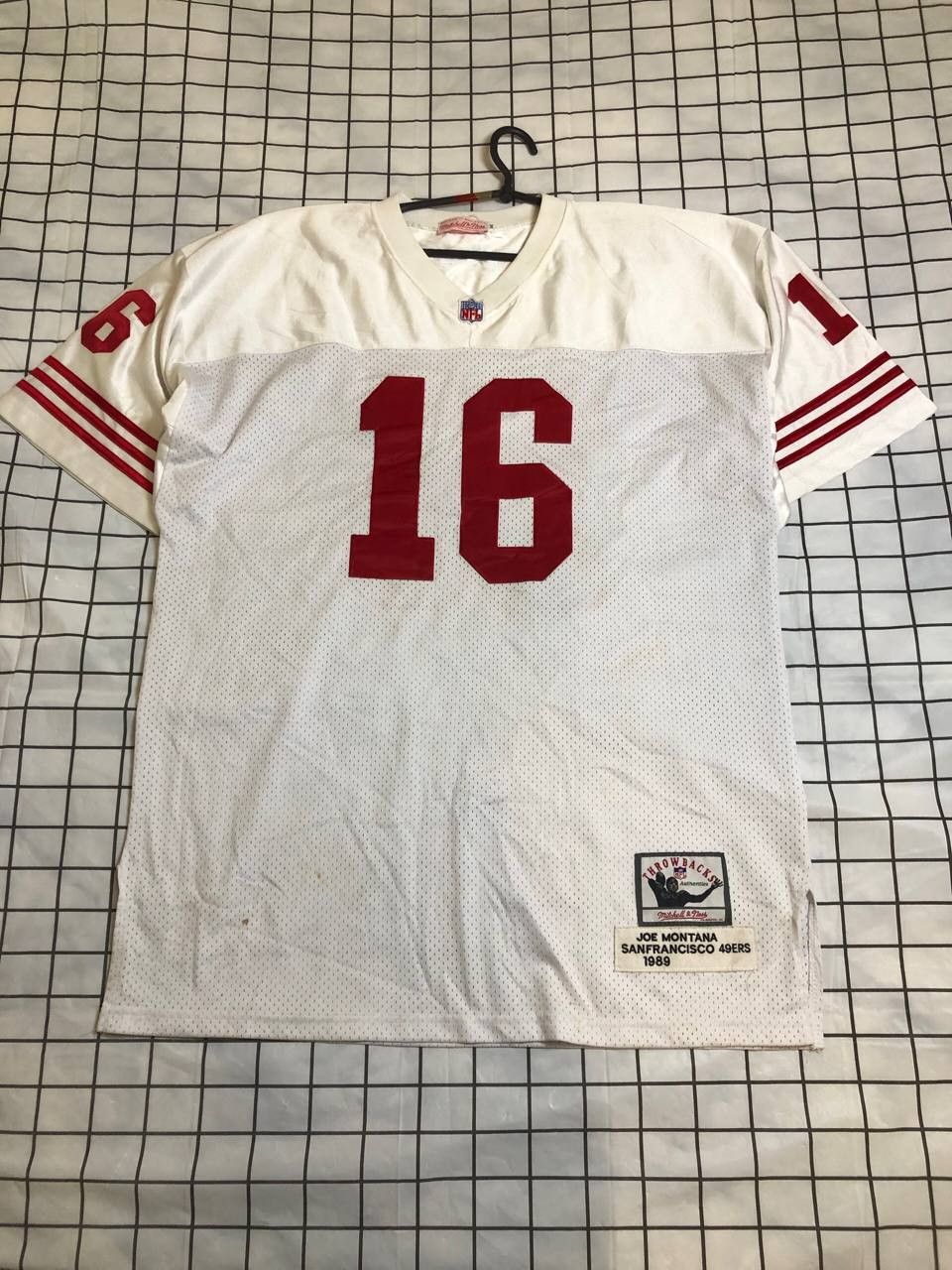 NFL Mitchell & Ness Montana White San Francisco Legacy Jersey Size US L / EU 52-54 / 3 - 1 Thumbnail