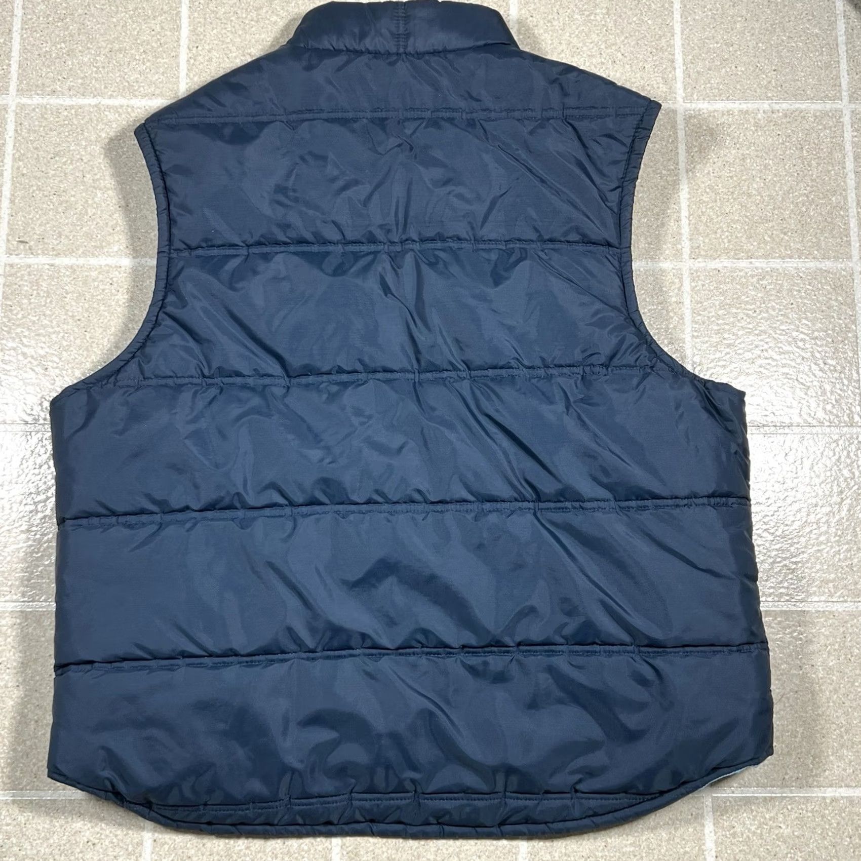Sears VINTAGE Sears Vest Puffer Jacket Nylon Blue 80s Hiking XL Mens Zipper Size US XL / EU 56 / 4 - 3 Thumbnail