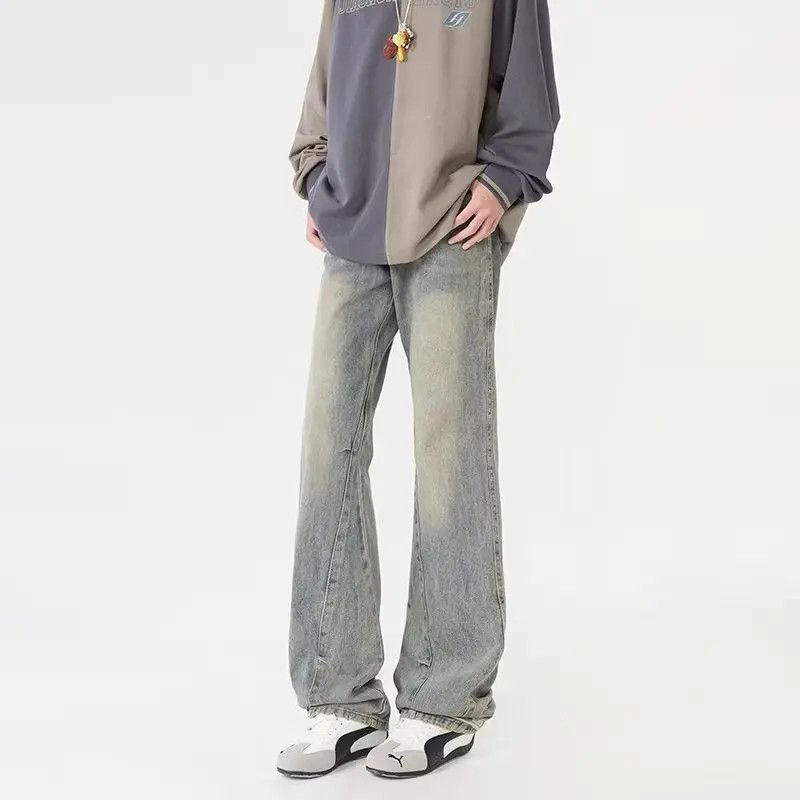 Japanese Brand Retro loose casual micro flared jeans Size US 30 / EU 46 - 5 Thumbnail