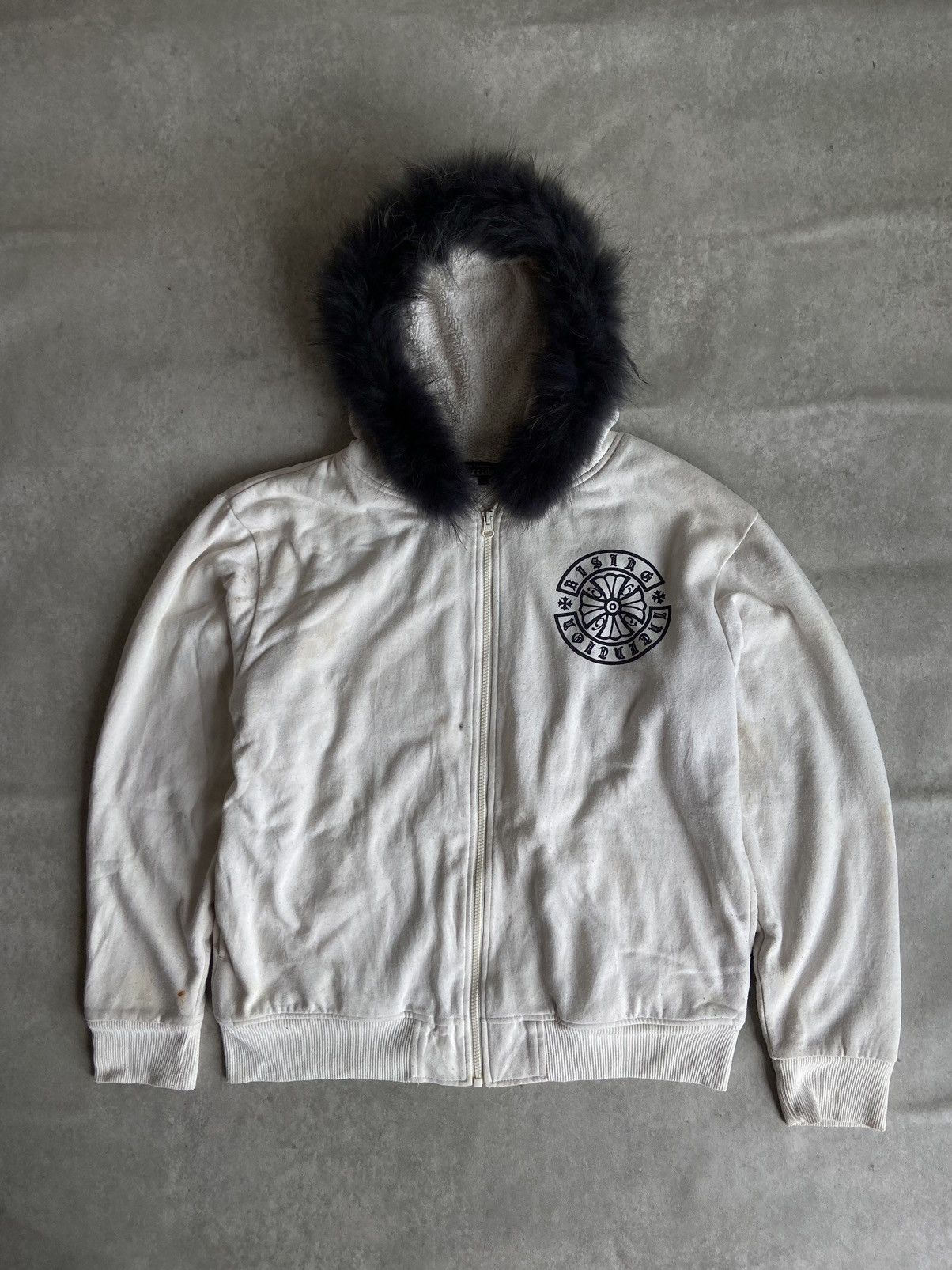 If Six Was Nine × Japanese Brand × Le Grande Bleu (L.G.B.) Vintage Y2K Sorridere Chrome Fur Zipper Hoodie Size US XXL / EU 58 / 5 - 1 Thumbnail