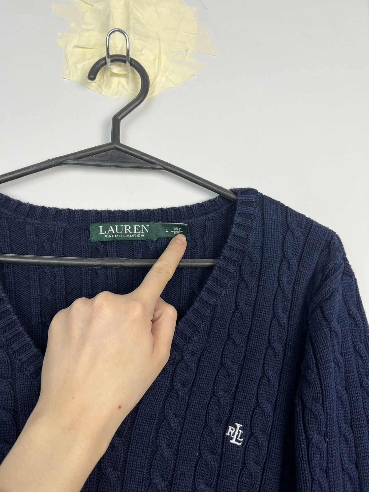 Lauren Ralph Lauren × Polo Ralph Lauren Braid Sweater Lauren Ralph Lauren 100% Cotton Size L / US 10 / IT 46 - 2 Thumbnail