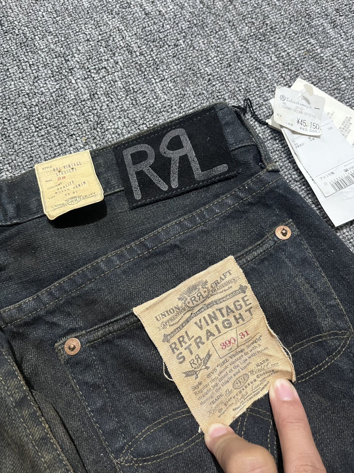 RRL Ralph Lauren Double RRL Denim Straight Selvedge Tombstone Size US 32 / EU 48 - 13 Thumbnail