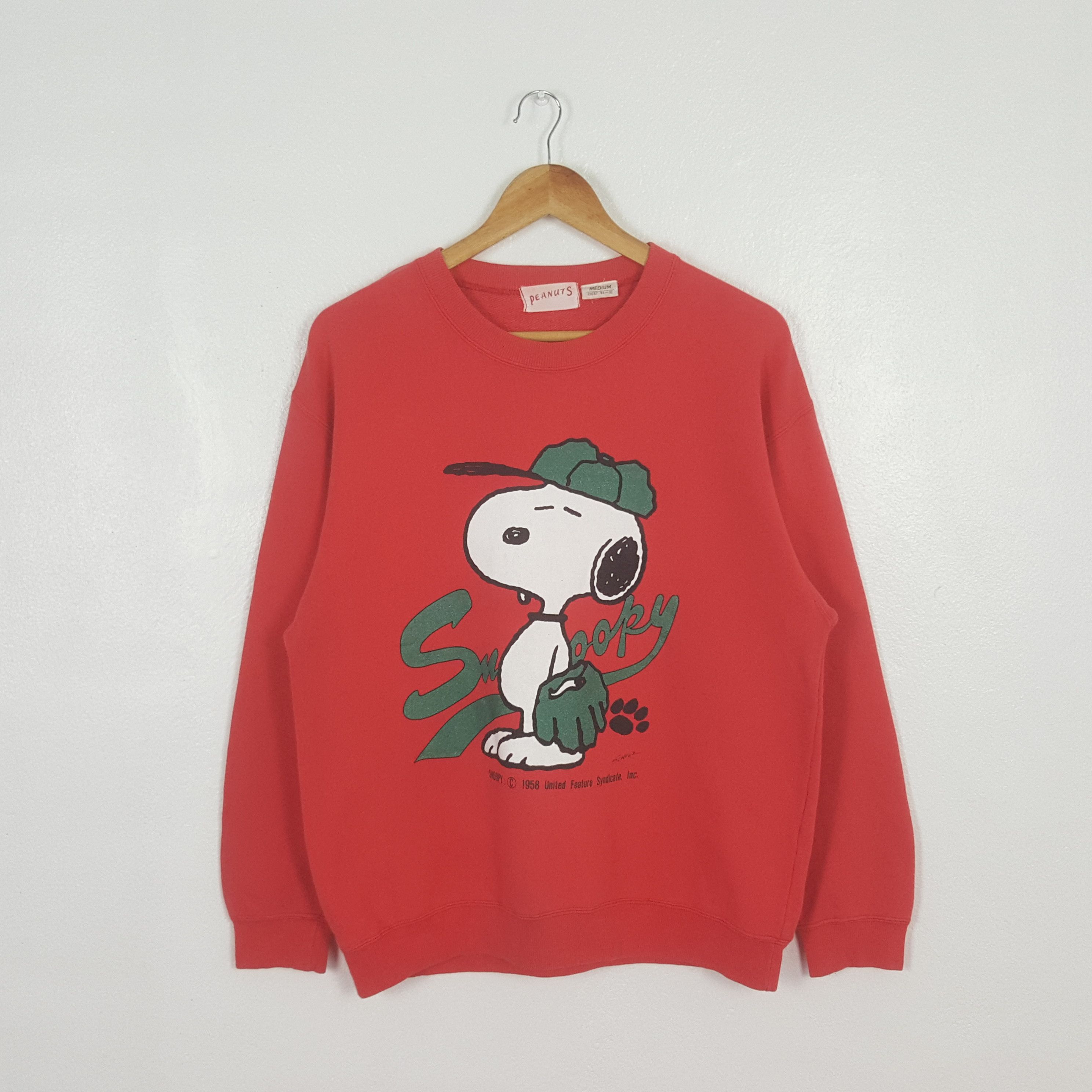 Peanuts Vintage Snoopy Peanuts Cartoon Sweatshirt C306N15 Size US M / EU 48-50 / 2 - 1 Thumbnail