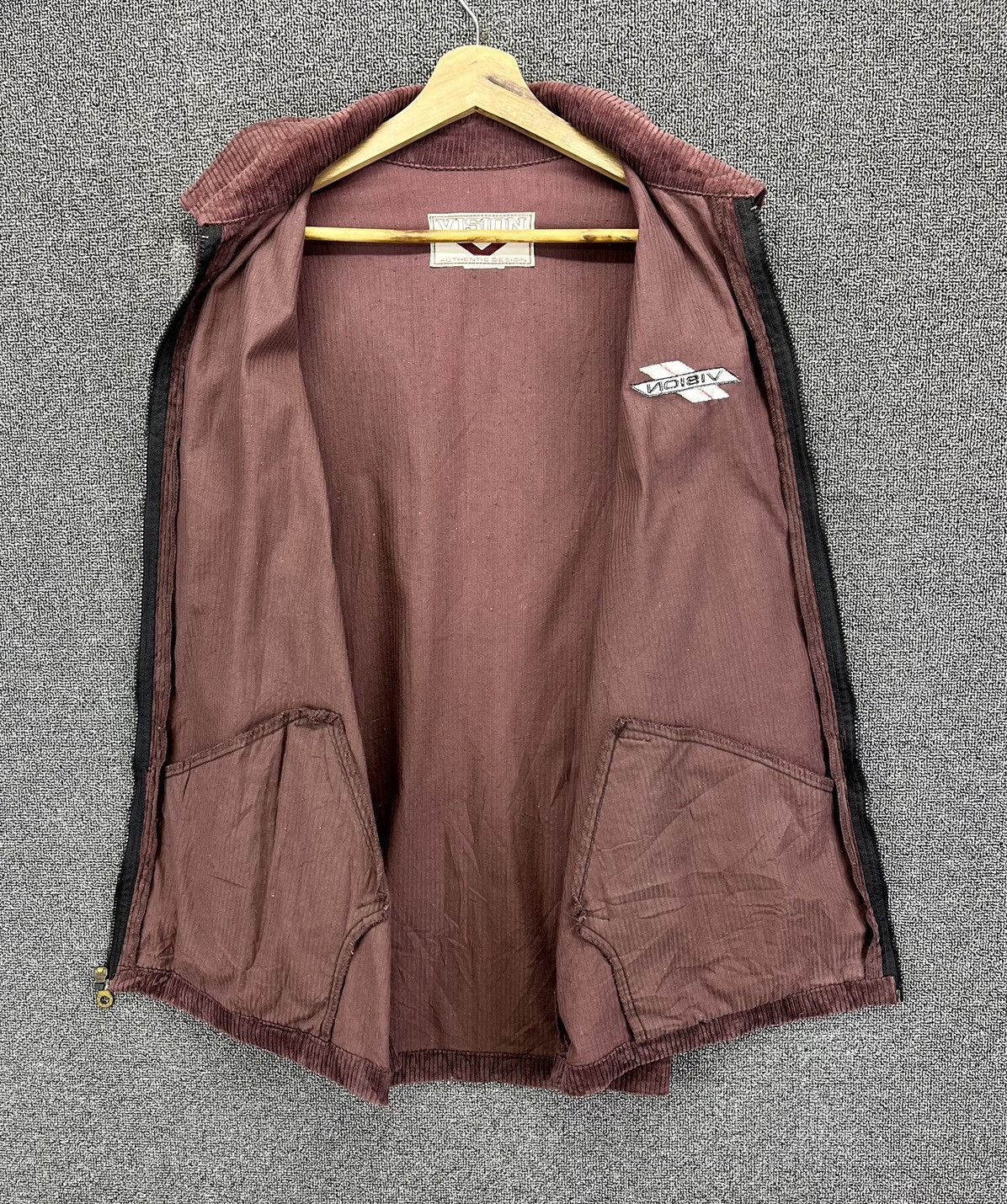 Vision Streetwear Vintage 90s Vision Streetwear Rare Corduroy Zip Up Jacket Size US L / EU 52-54 / 3 - 6 Thumbnail