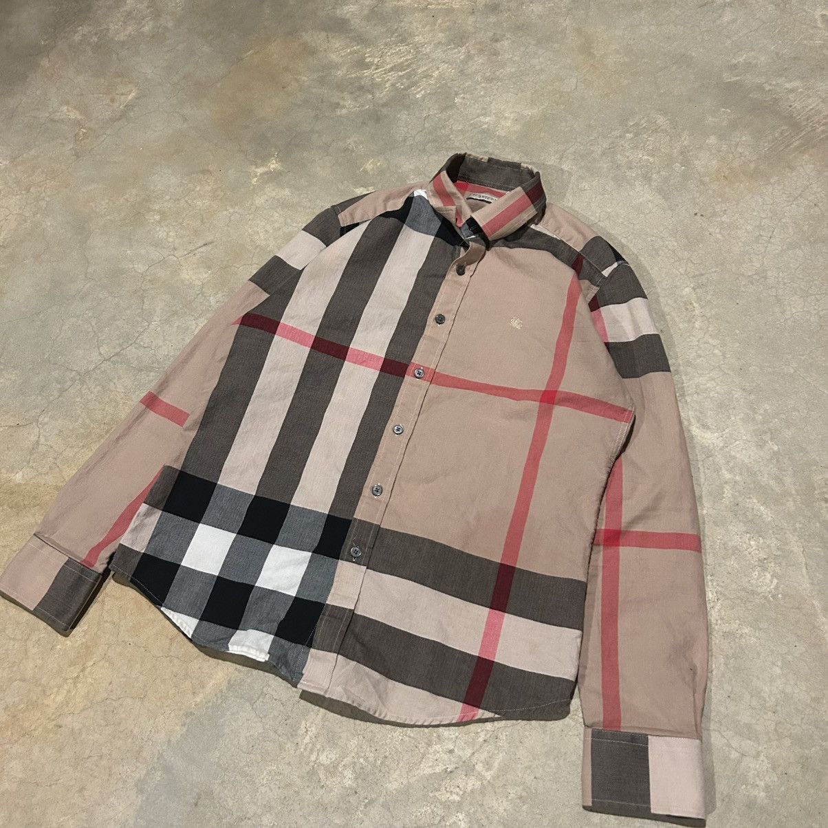 Burberry × Designer Burberry Nova Check Print Cotton Button Up Shirt Rare Size US S / EU 44-46 / 1 - 2 Thumbnail