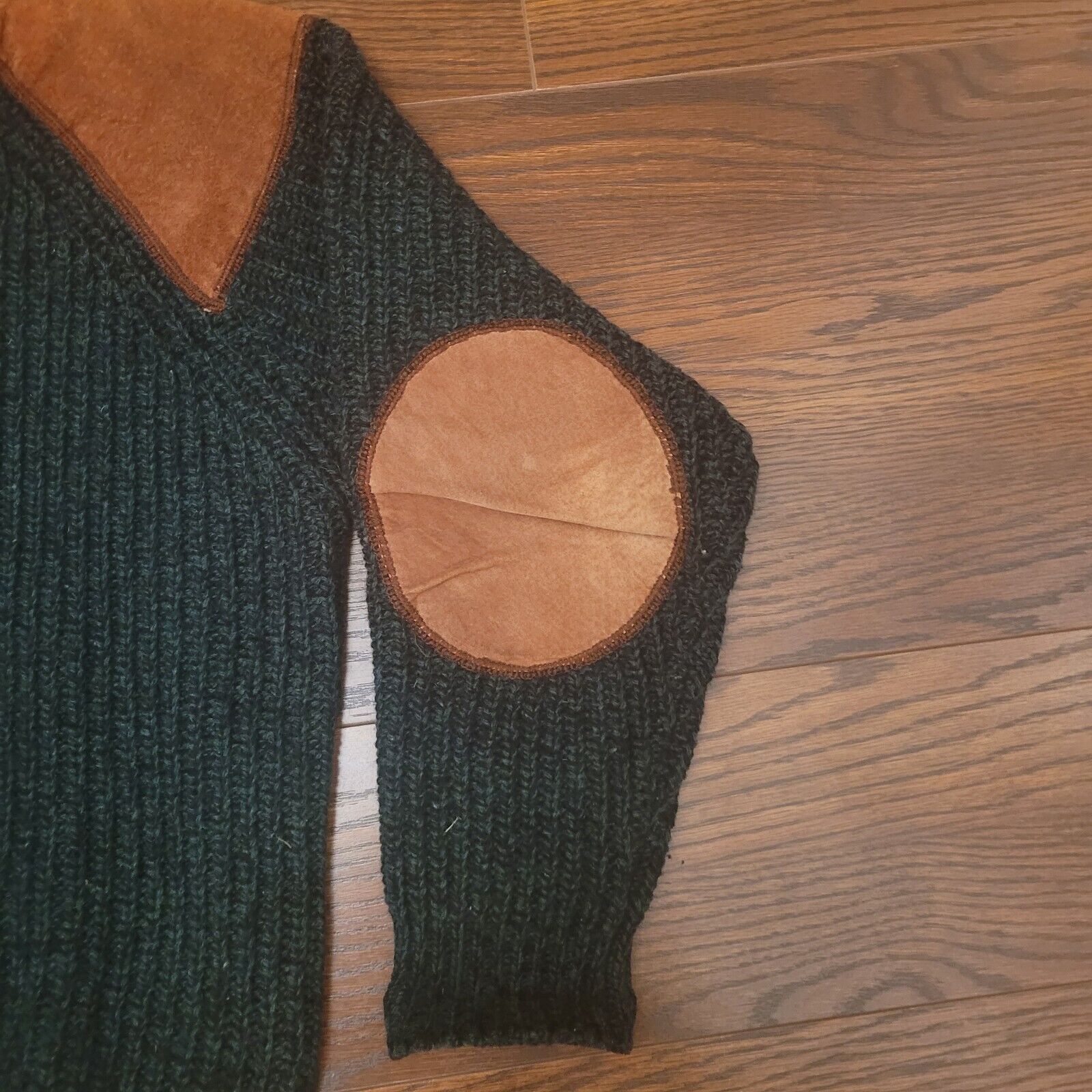 Woolrich Woolen Mills Vintage Woolrich Mens Sweater Green Large Wool Blend Patch Size US L / EU 52-54 / 3 - 2 Thumbnail