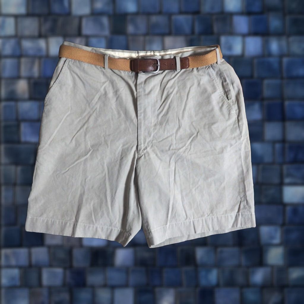 VINTAGE Abercrombie & Fitch Army Safari Khaki Shorts Mens 36W 36