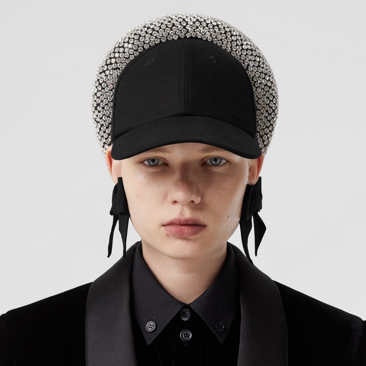 Burberry Burberry Crystal Headband Detail Reconstructed Cap Size ONE SIZE - 2 Thumbnail
