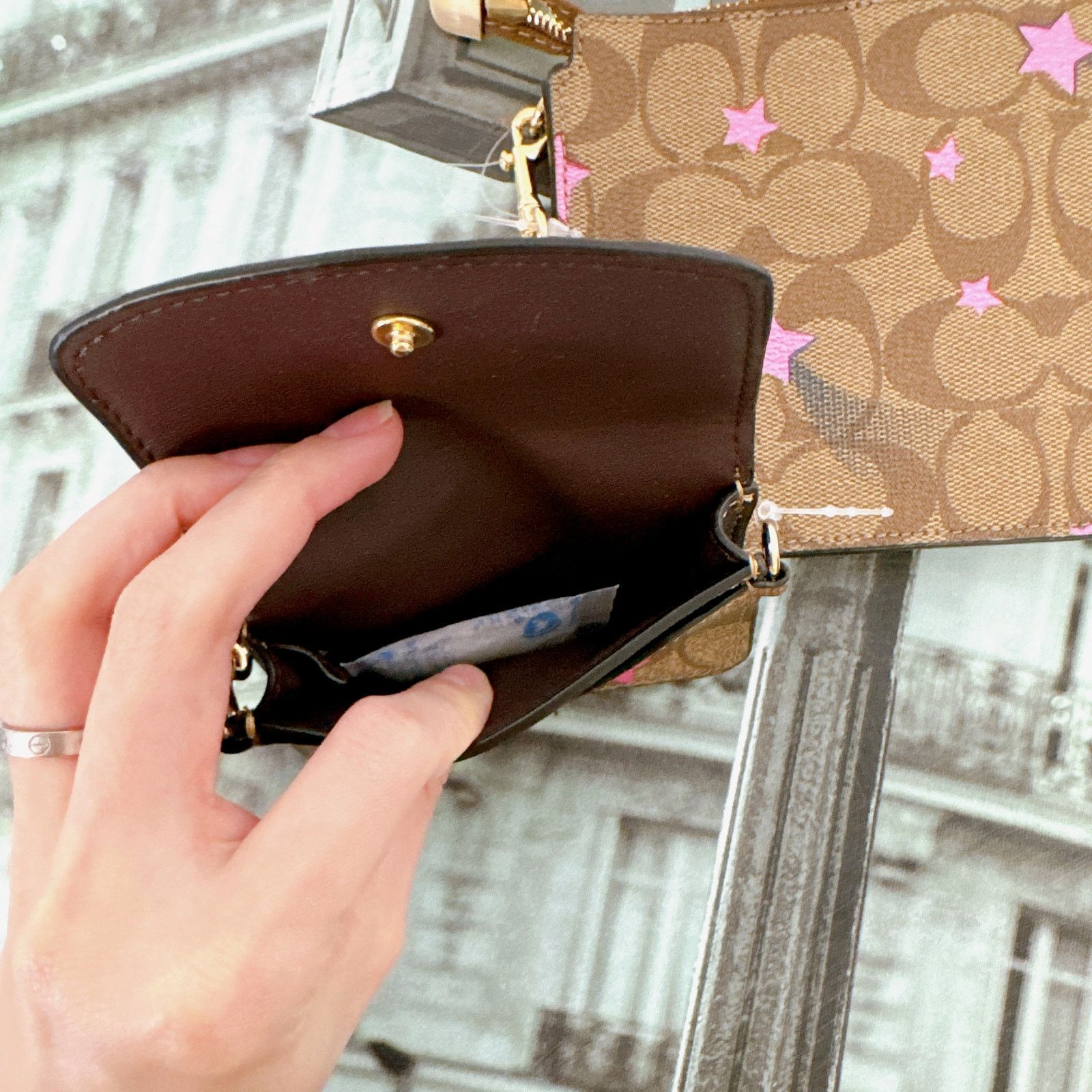 Coach Coach C7288 Poppy Crossbody With Card Case With Disco Star Size ONE SIZE - 5 Thumbnail