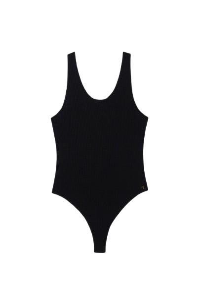 Anine Bing ANINE BING Women Bodysuit Tops A 08 10672 BLK26 Black Size XS / US 0-2 / IT 36-38 - 1 Thumbnail