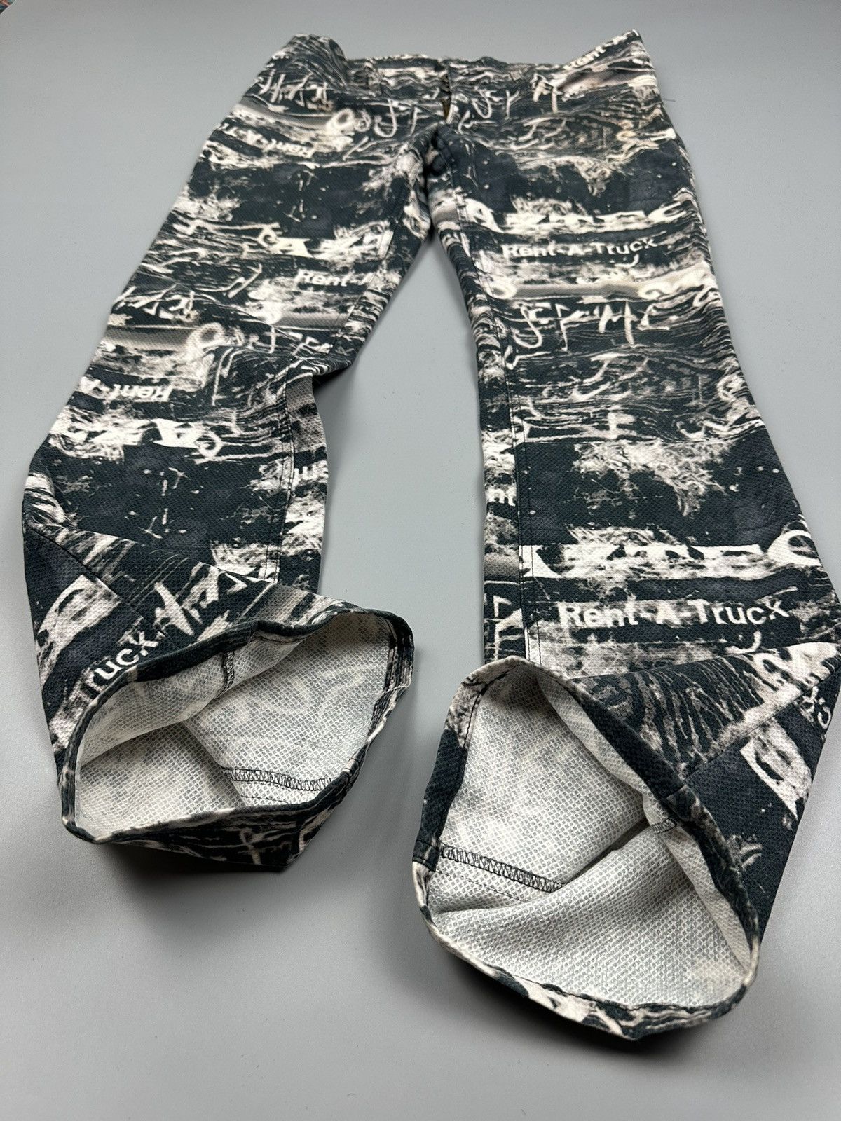 If Six Was Nine × Le Grande Bleu (L.G.B.) 🔥Sick🔥Vintage Batsu Full Printed Flared Pants Size US 32 / EU 48 - 7 Thumbnail