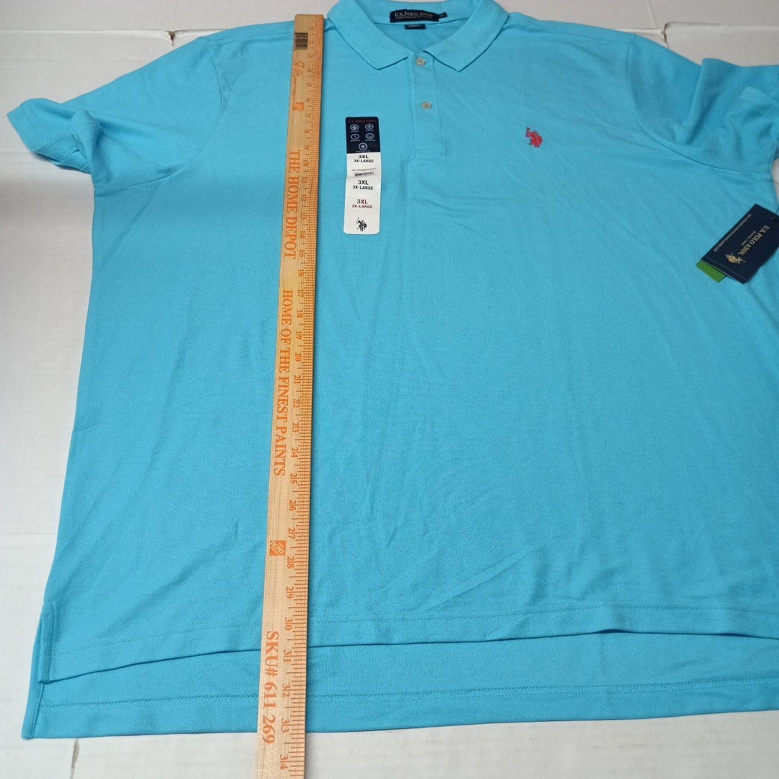 U.S. Polo Assn. U.S. Polo Assn. Pique Polo Shirt Men's Size 3XL River Blue Size US XXL / EU 58 / 5 - 6 Thumbnail