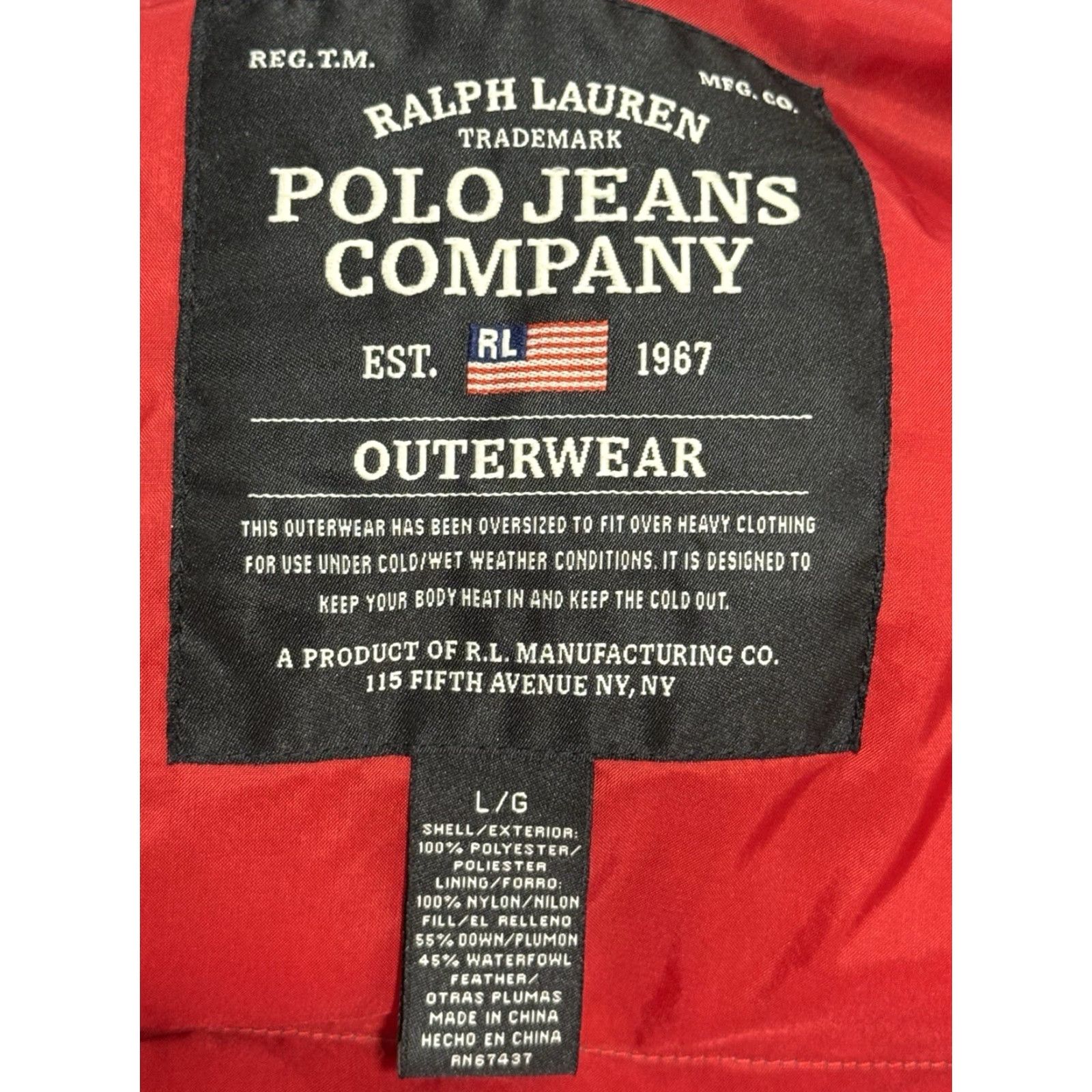 Ralph Lauren VINTAGE Polo Jeans Ralph Lauren Down Vest Puffer Men Size L Gray 90s Solid Nylon Polyester Vest Down Size US L / EU 52-54 / 3 - 7 Thumbnail