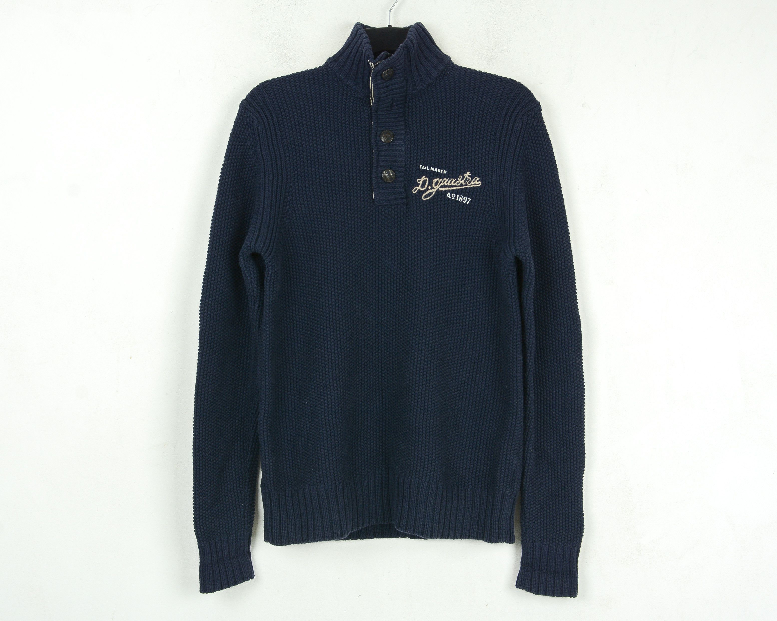 Other GAASTRA 1/4 Button Up Neck Jumper Wool Sweater Knit Size US M / EU 48-50 / 2 - 1 Thumbnail