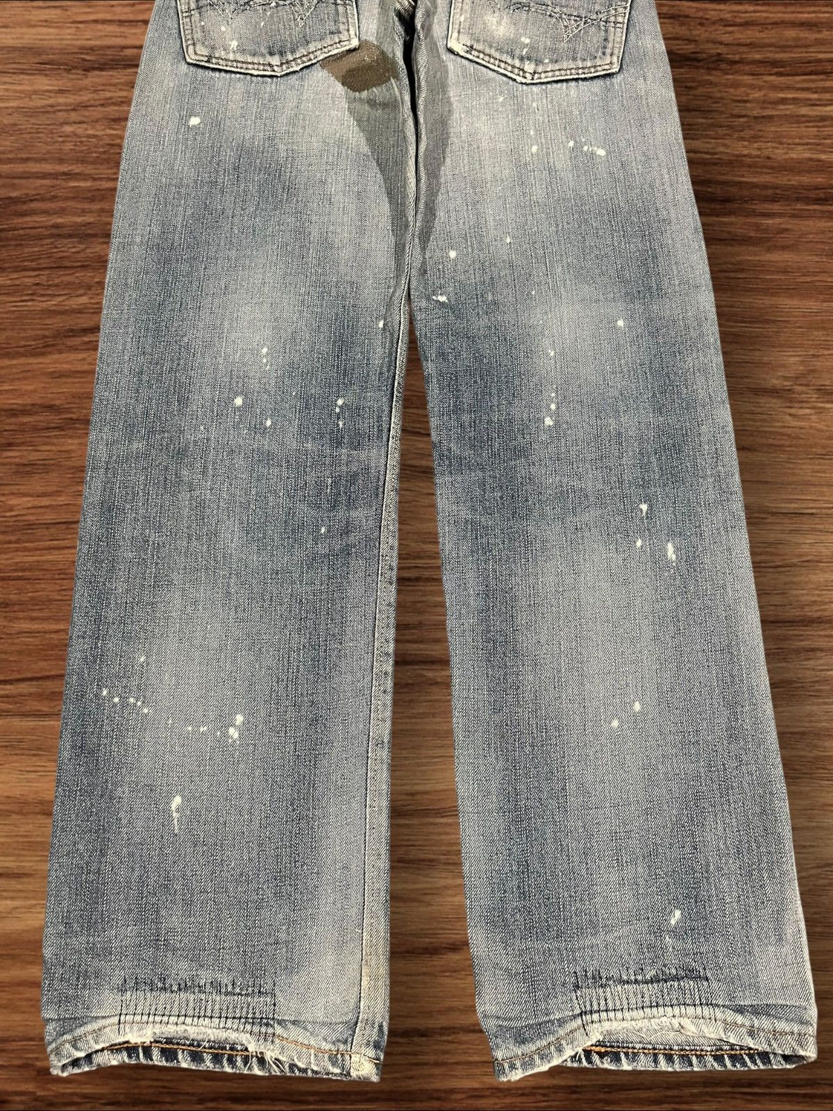 Edwin × Japanese Brand × Takeo Kikuchi Vintage Japanese Brand Edwin Paint Splattered Selvedge Jeans Size US 32 / EU 48 - 9 Thumbnail