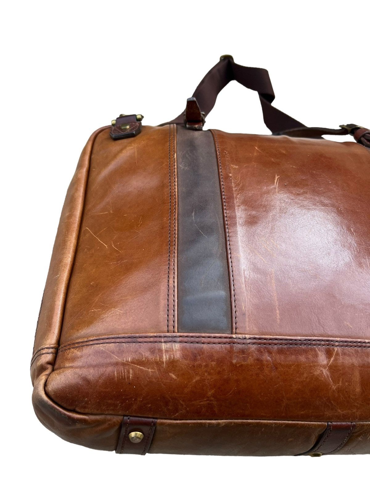 Leather × MasterPiece Masterpiece Japan Patina Leather 2 Way Bag Size ONE SIZE - 12 Thumbnail