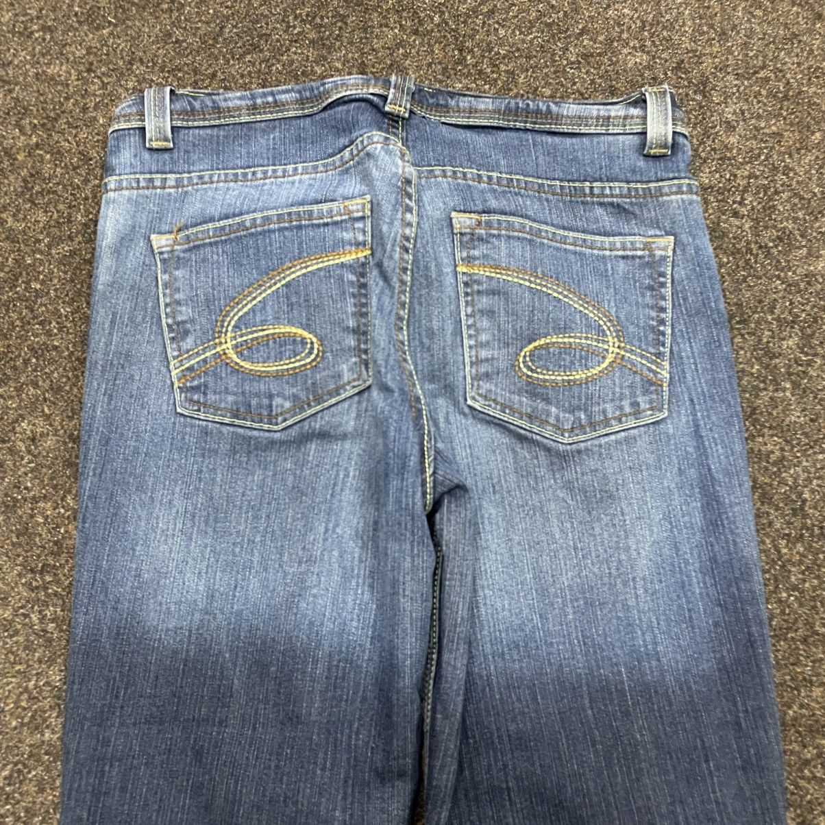 Vintage Vintage Y2K Flared Jeans 90s Skater Streetwear Distressed Size 34" / US 12 / IT 48 - 2 Thumbnail