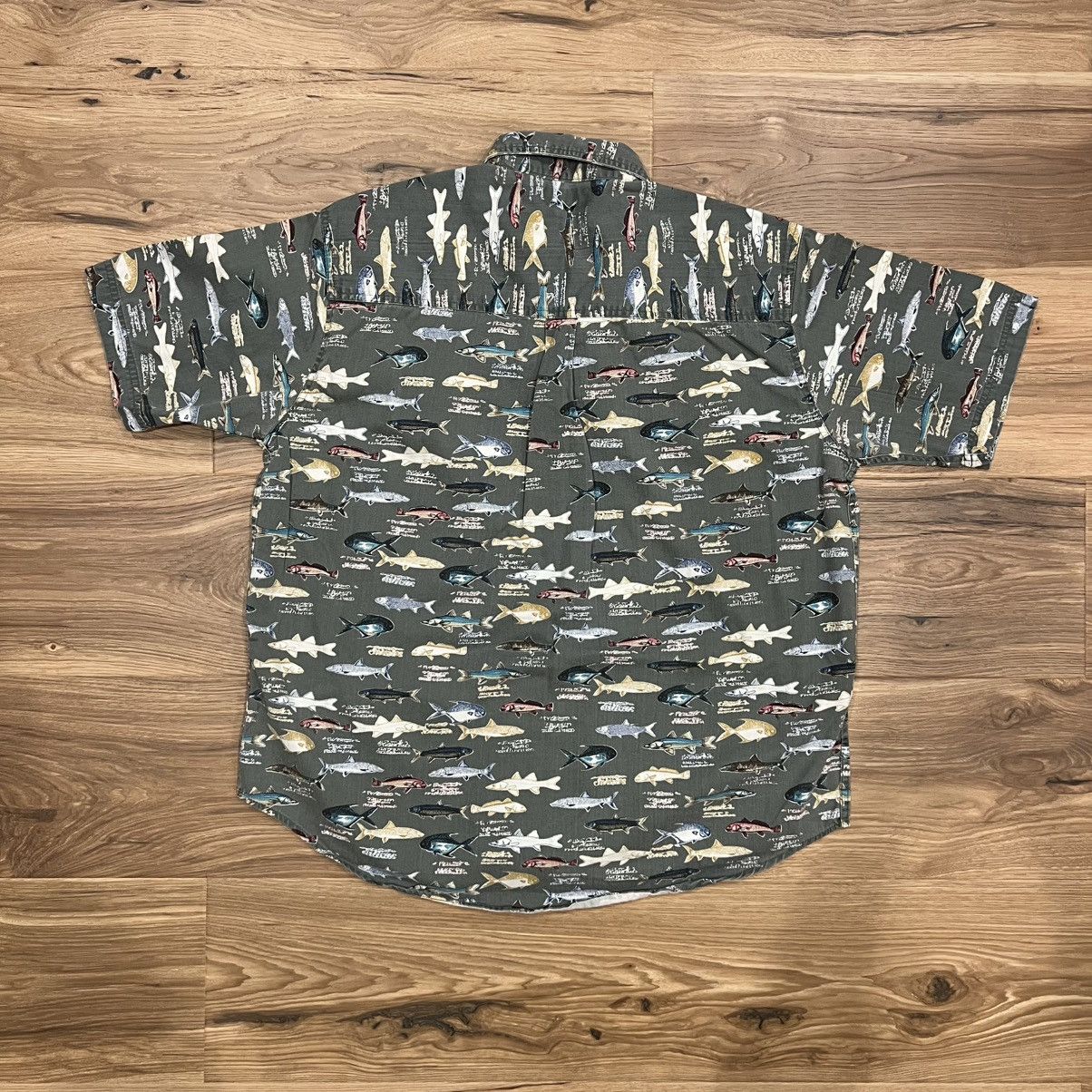 Other Fish AOP Prides Landing Large Short Sleeve Button Down Shirt Size US L / EU 52-54 / 3 - 3 Thumbnail