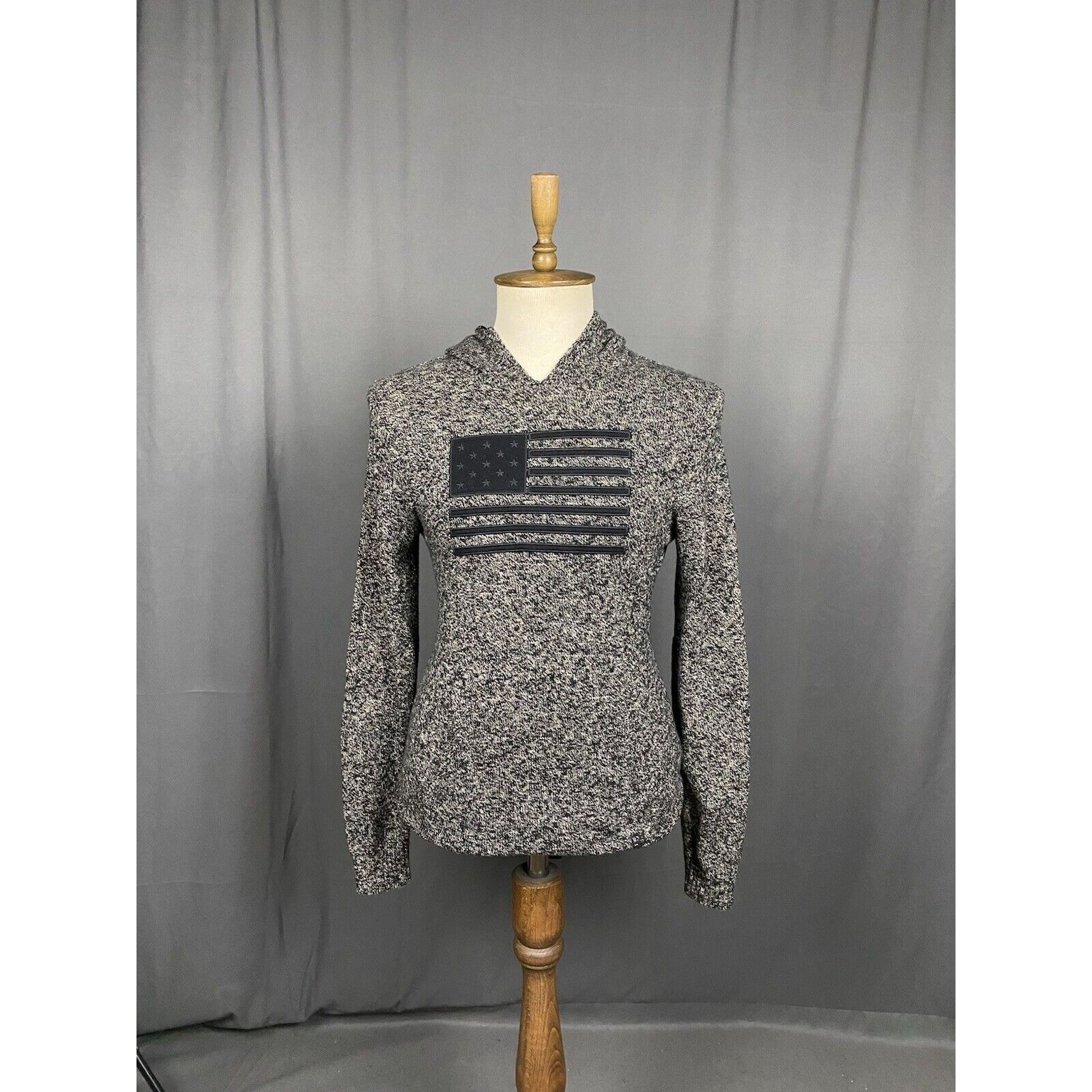 Polo Ralph Lauren Polo Ralph Lauren US Flag Men's Gray Knitted Wool Hoodie Swe Size US S / EU 44-46 / 1 - 3 Thumbnail