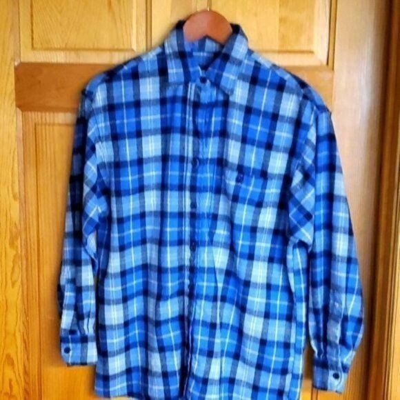 Pendleton Pendleton Vintage 100% Wool Blue Plaid LS Casual Button Down Size US M / EU 48-50 / 2 - 1 Thumbnail