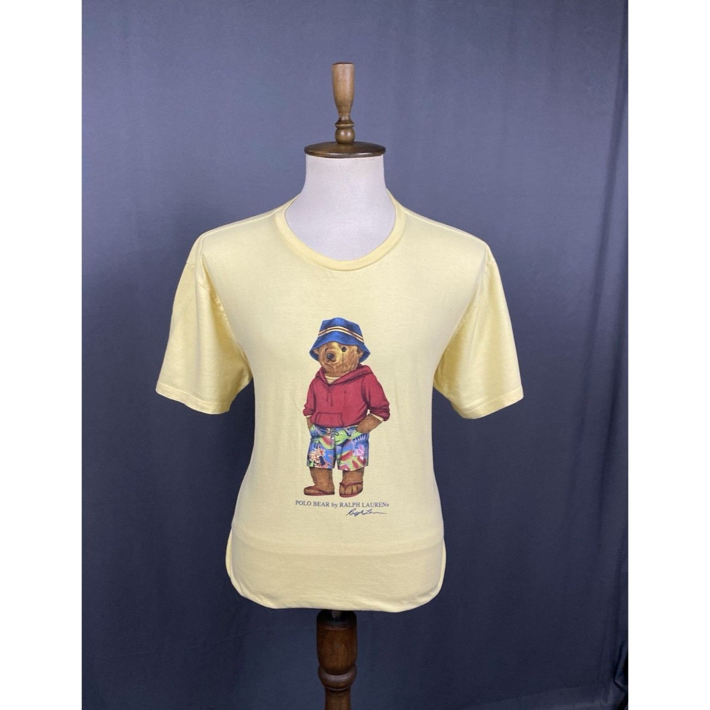 Polo Ralph Lauren Polo Ralph Lauren Bear Vintage Big Logo Men's Yellow T-Shirt Size US XL / EU 56 / 4 - 1 Thumbnail