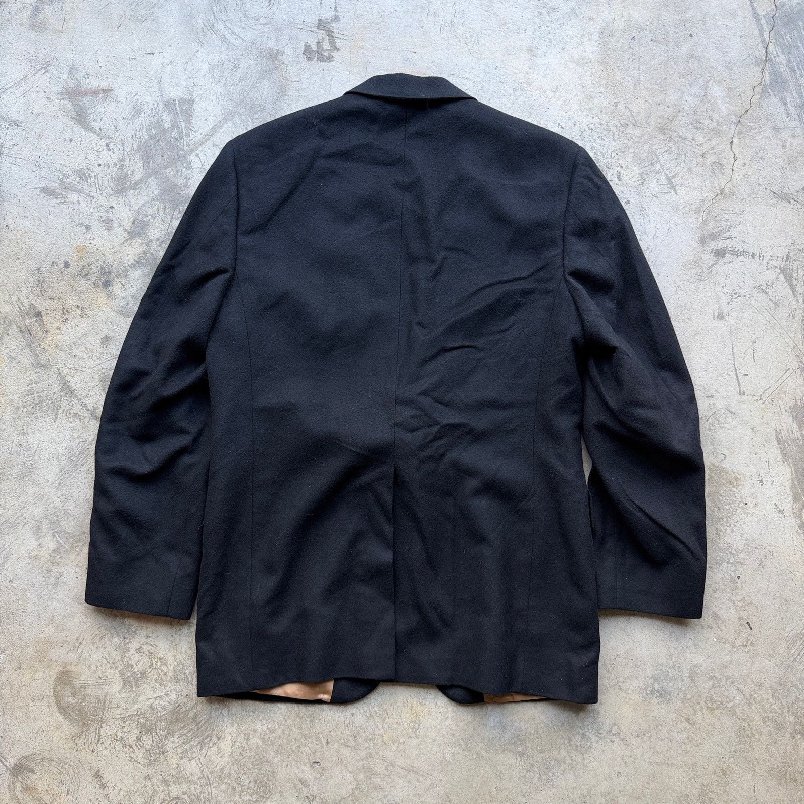 Other Vintage Kenneth Downs 100% Camel Hair Black Blazer 80s USA Size 40R - 5 Thumbnail