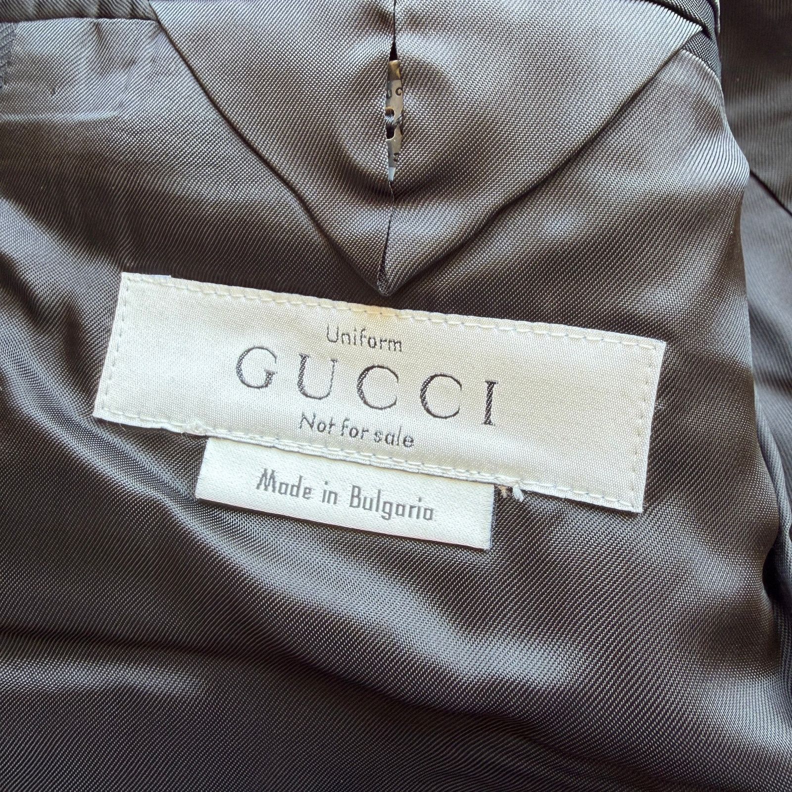 Gucci Gucci Uniform Blazer Black Tailored Sport Coat Jacket Size 36R - 1 Thumbnail